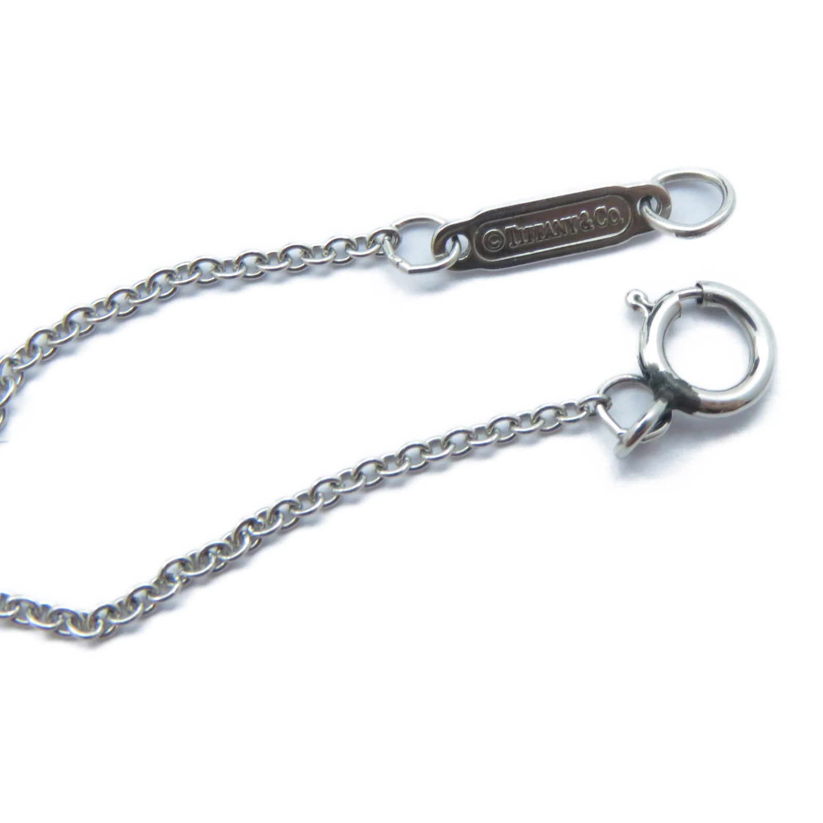 TIFFANY＆CO PT950鉑金V Diamond Neckalce鑽石項鍊