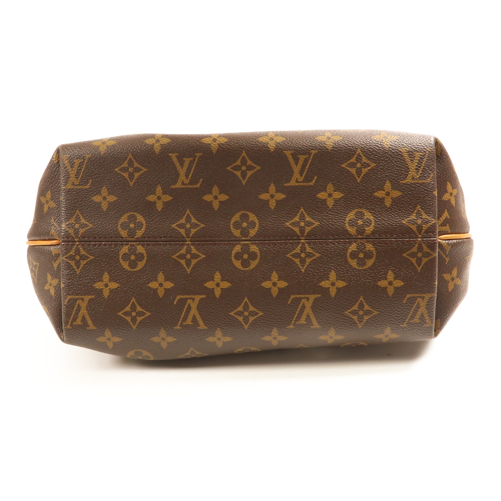 LOUIS VUITTON Monogram Turenne MM金扣手挽肩背兩用袋棕色
