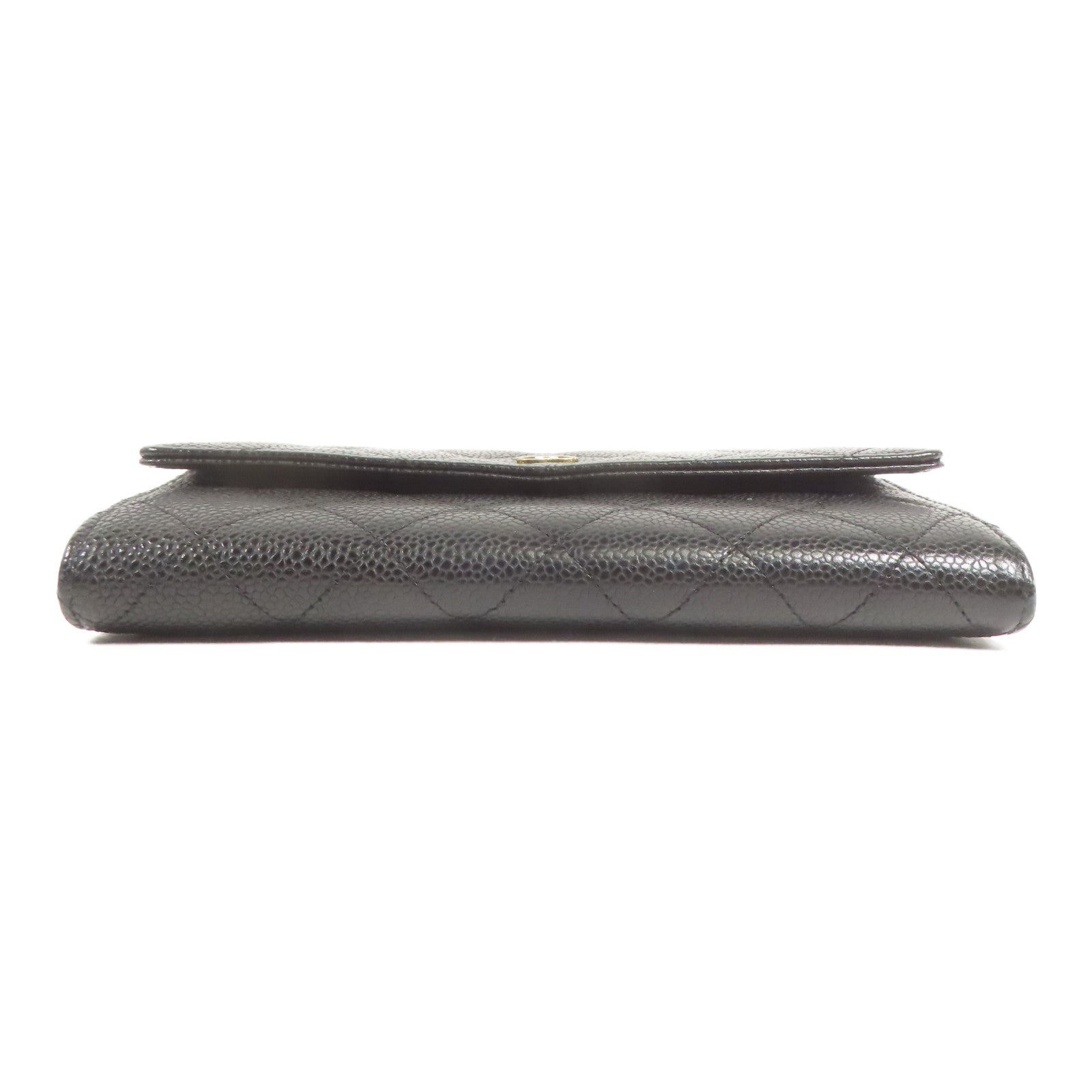 CHANEL 牛皮皮革Long Wallet金扣長錢包