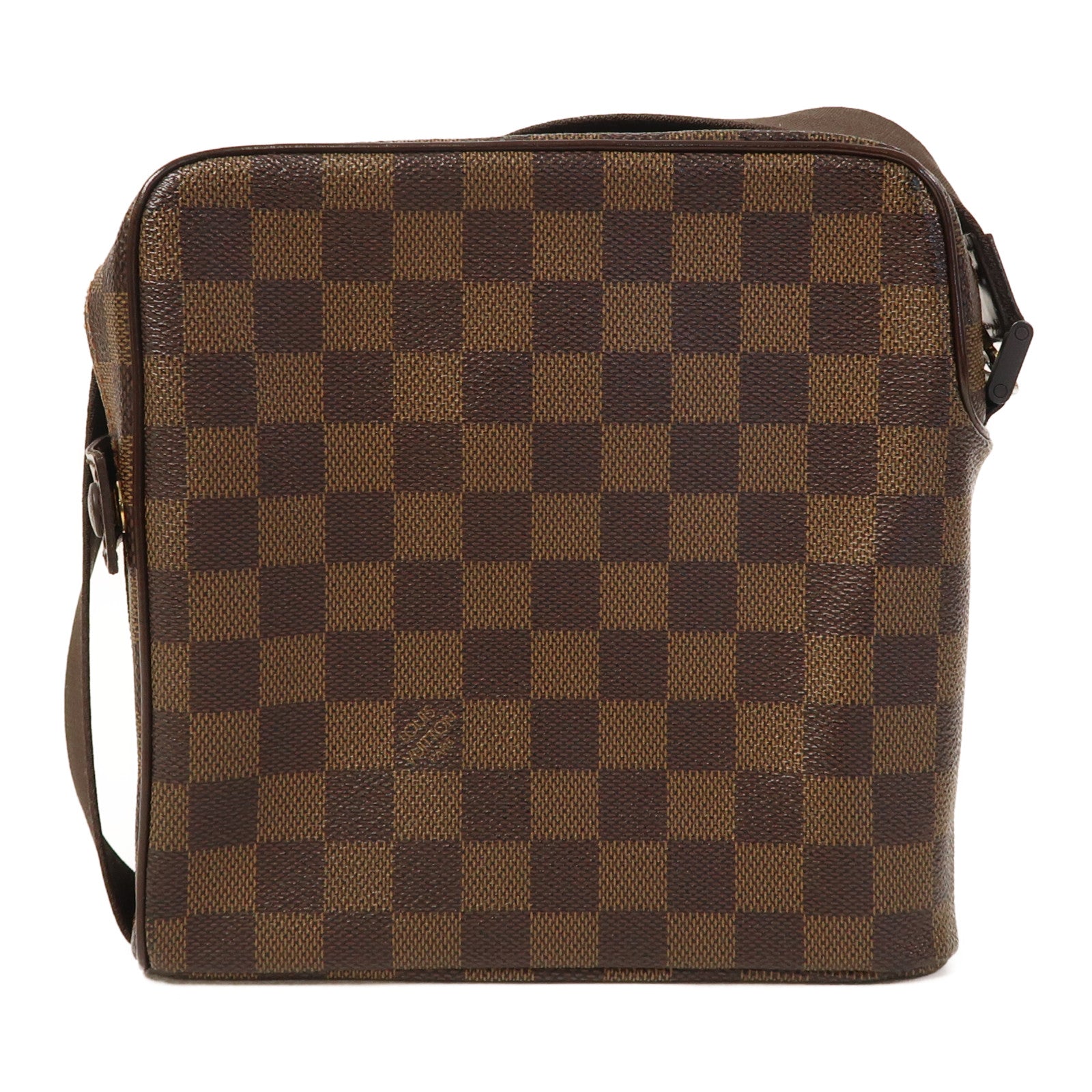 LOUIS VUITTON Damier Olav PM金扣肩背袋啡色