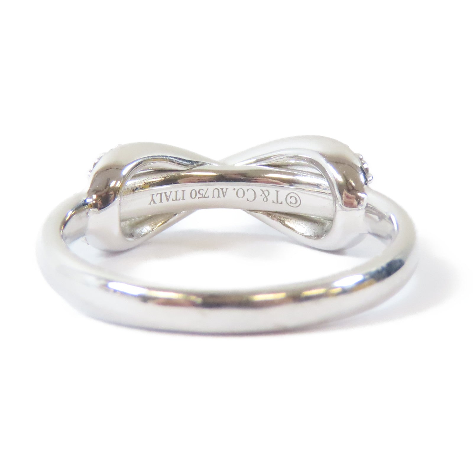 TIFFANY＆CO 【激減優惠】18K白金Infinity Diamond Ring戒指US#4.75