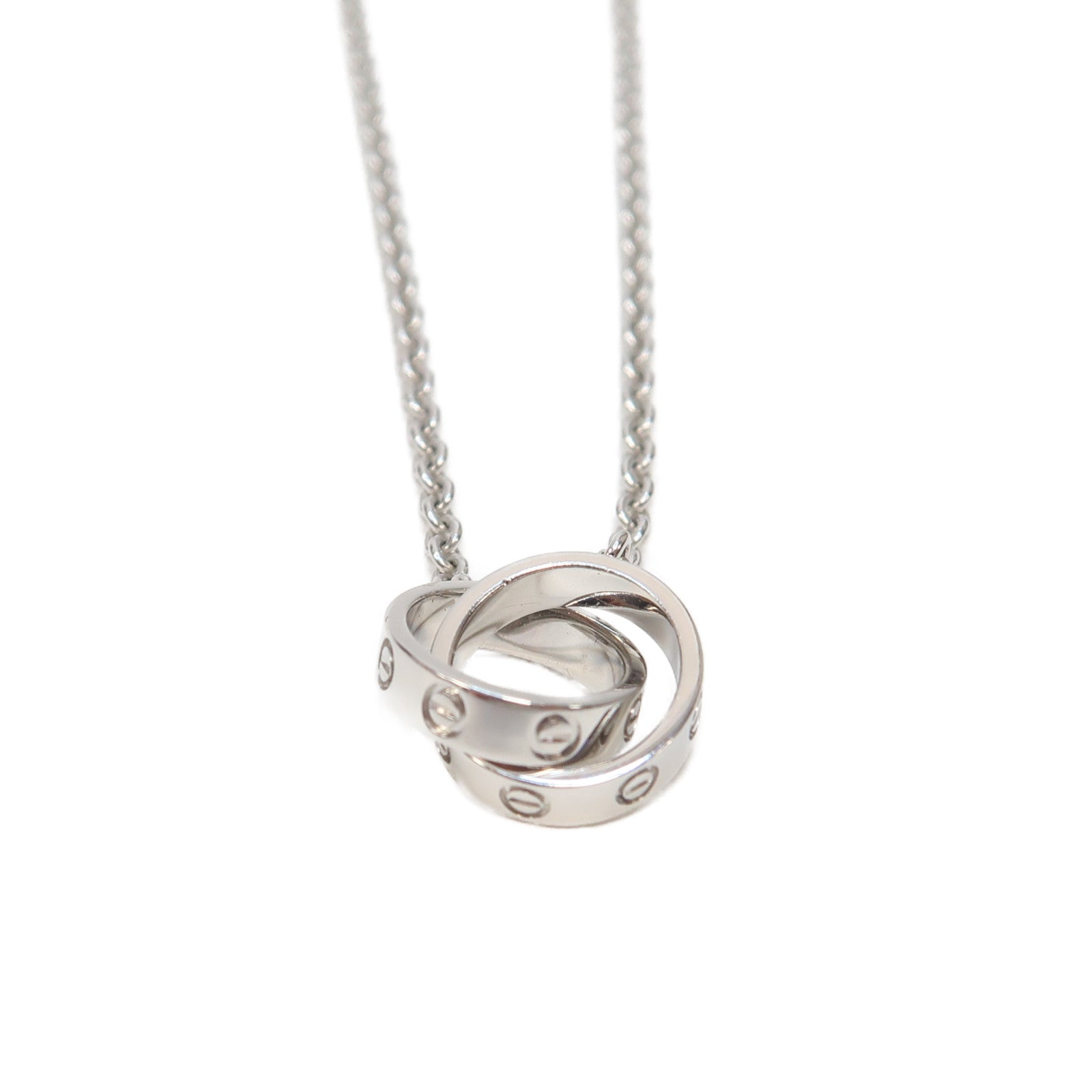 CARTIER 【激減優惠】18K白金Love Necklace項鍊