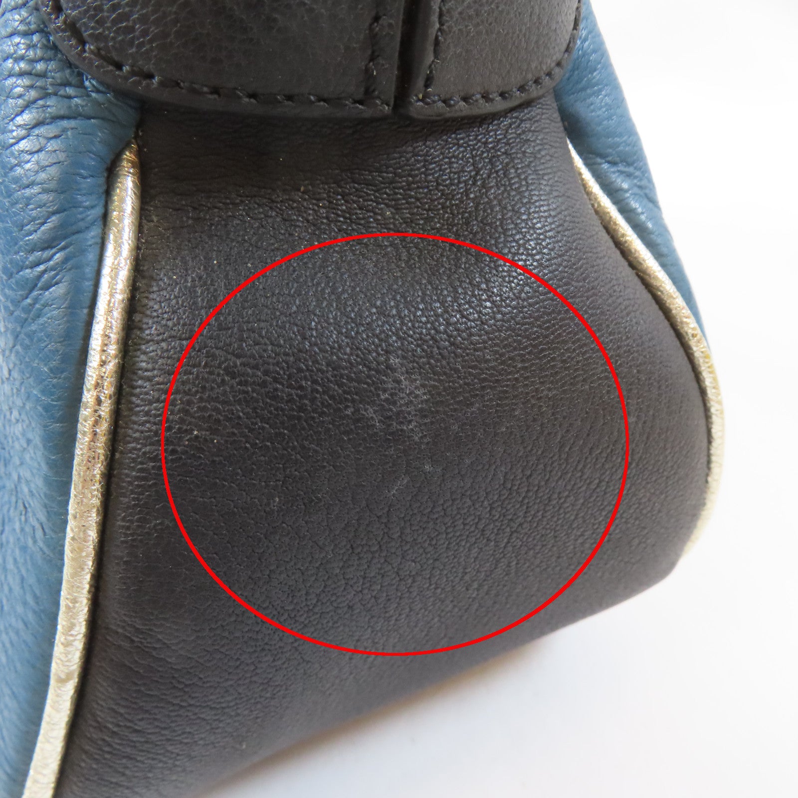MARC BY MARC JACOBS 牛皮皮革Hand Bag金扣手挽袋藍色/黑色/金色/啡色