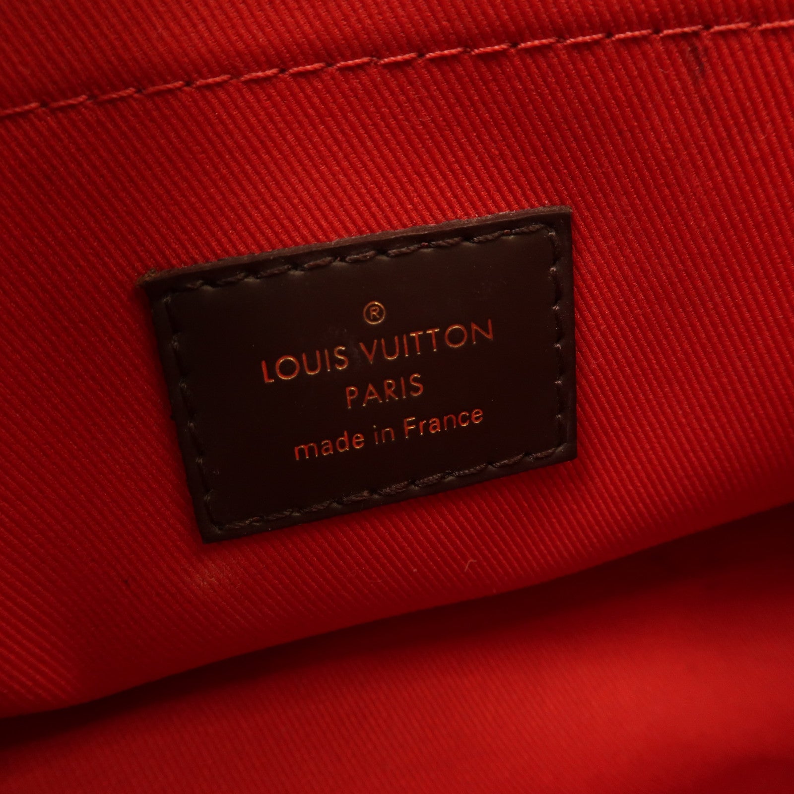 LOUIS VUITTON Damier Ebene Croisette金扣手挽肩背兩用袋啡色