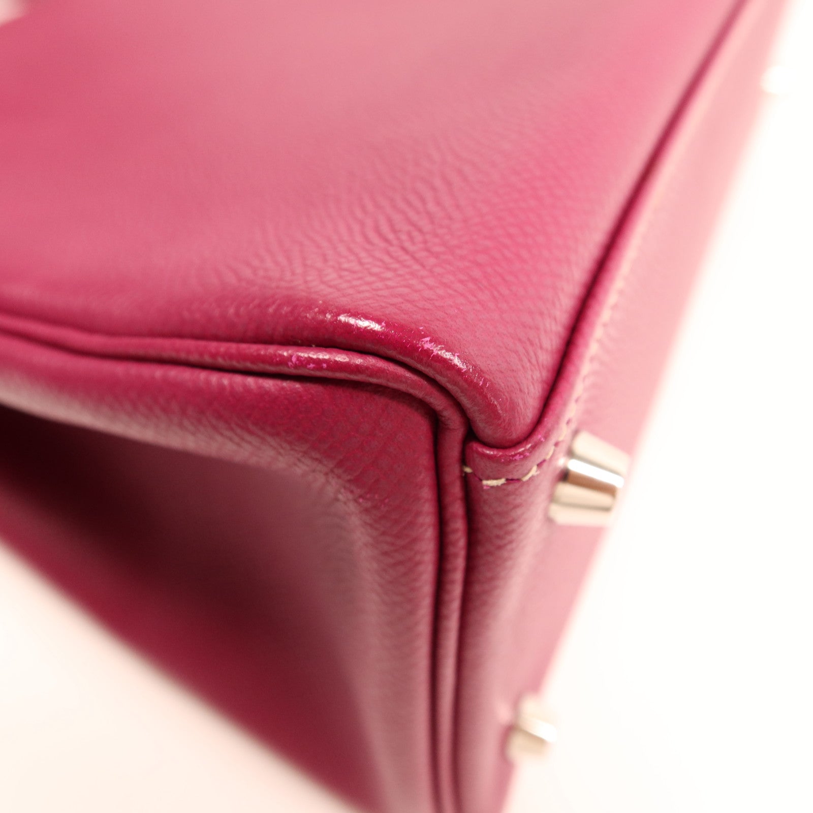 HERMES Epsom皮革Kelly 32銀扣手挽肩背兩用袋Tosca