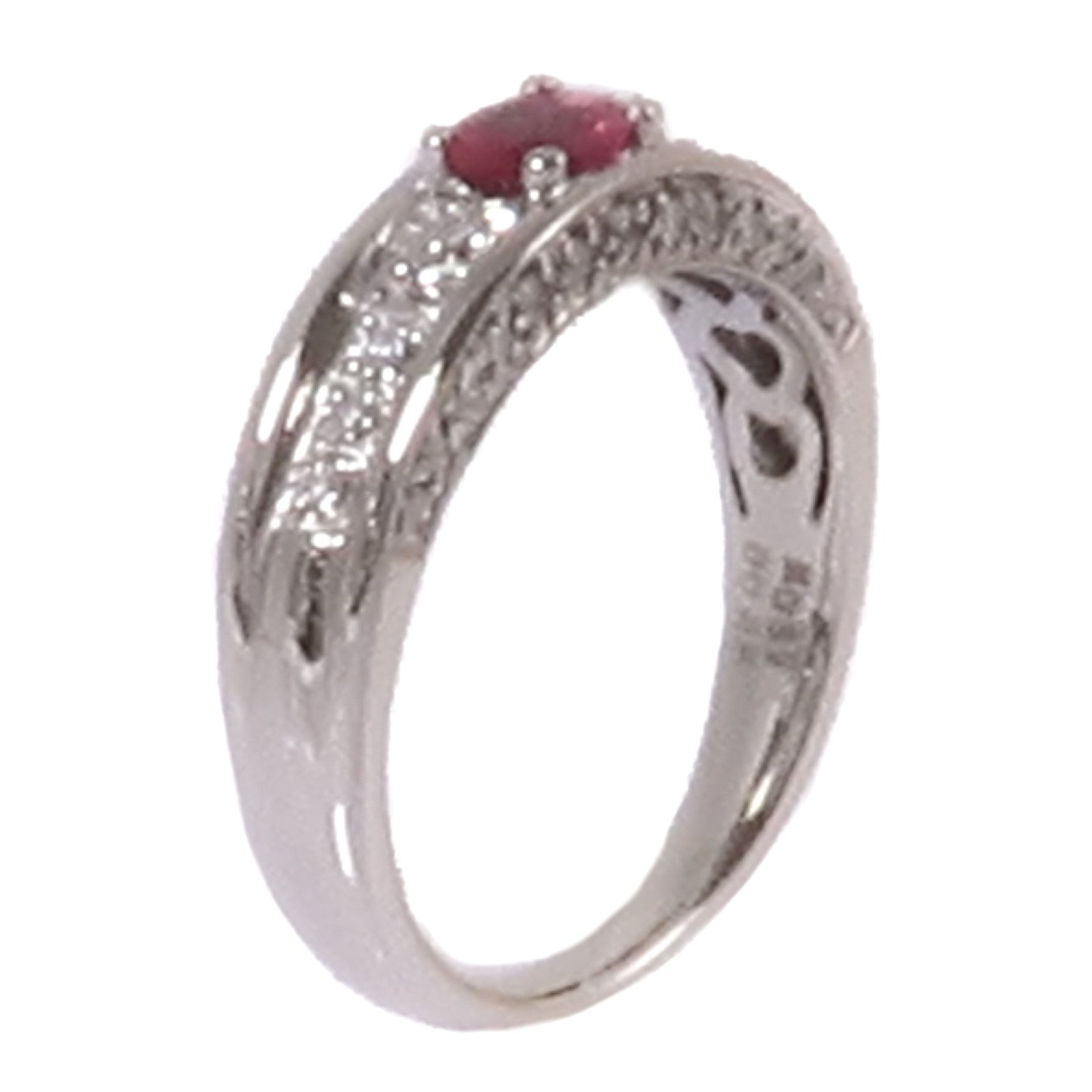 JEWELRY Ruby Diamond Ring PT900 Platinum US#6.5