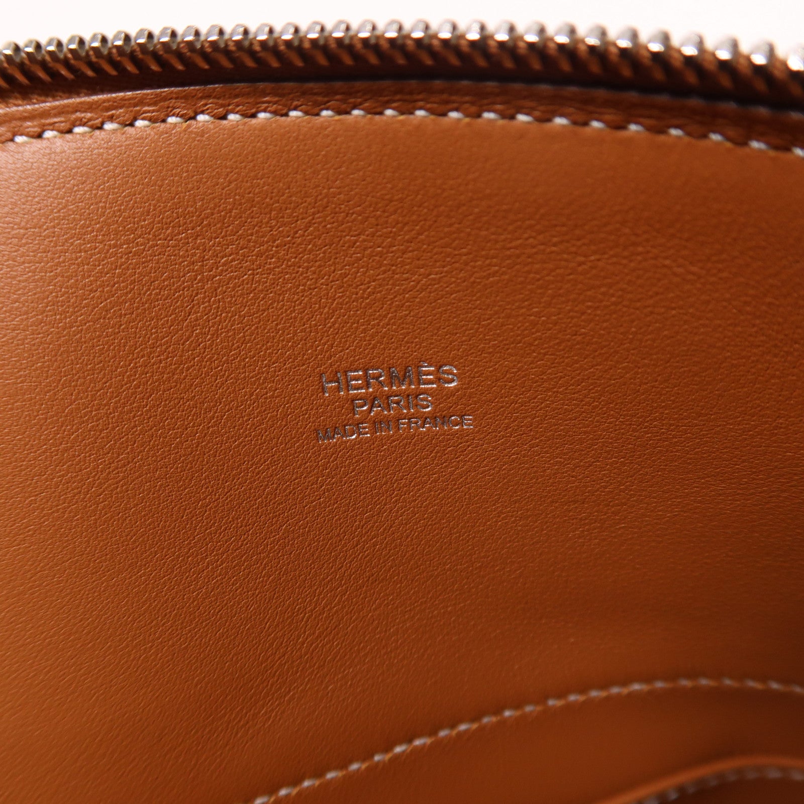 HERMES Swift皮革Bolide 27銀扣手挽肩背兩用袋金色