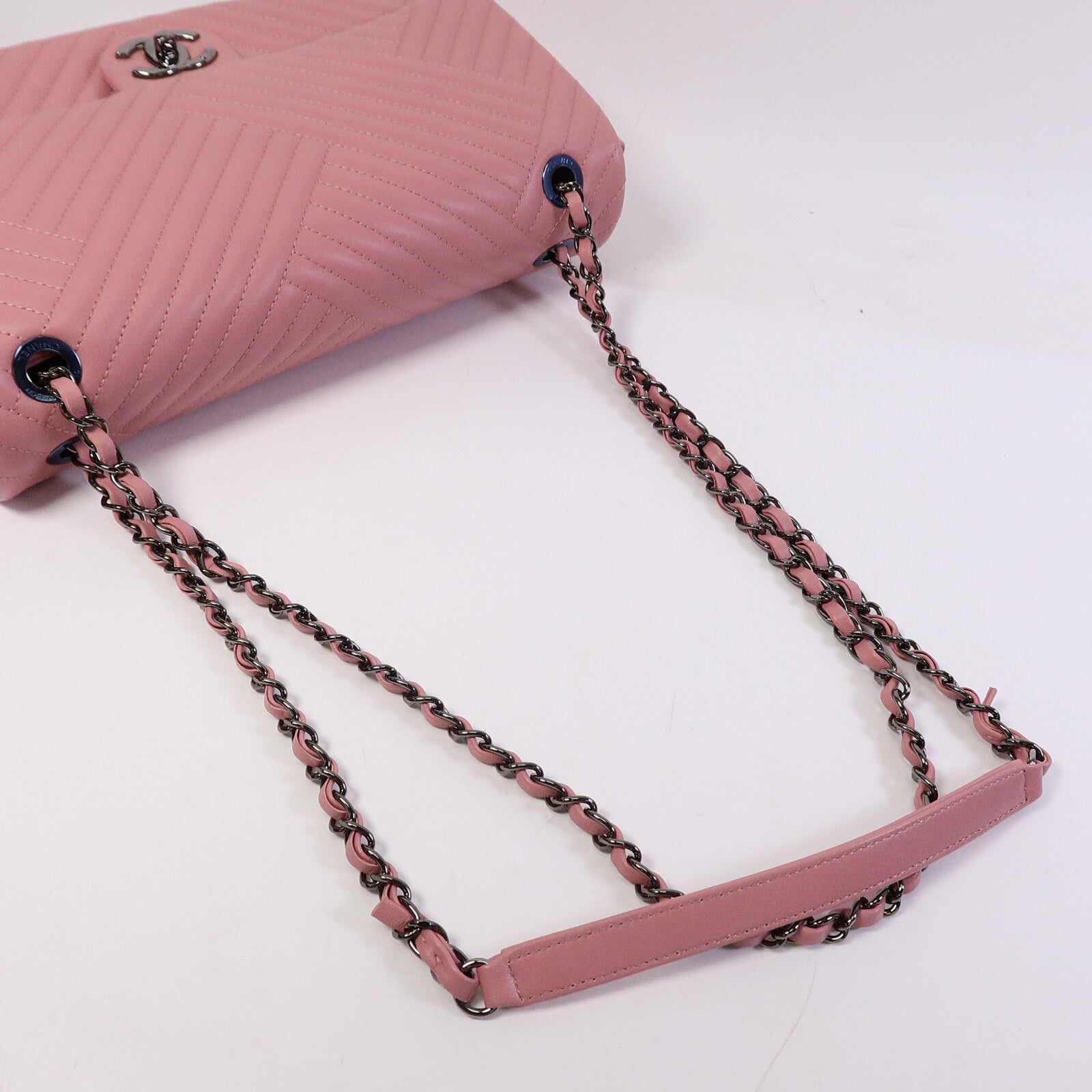 CHANEL 牛皮皮革Chain Shoulder Bag鏈帶肩背袋