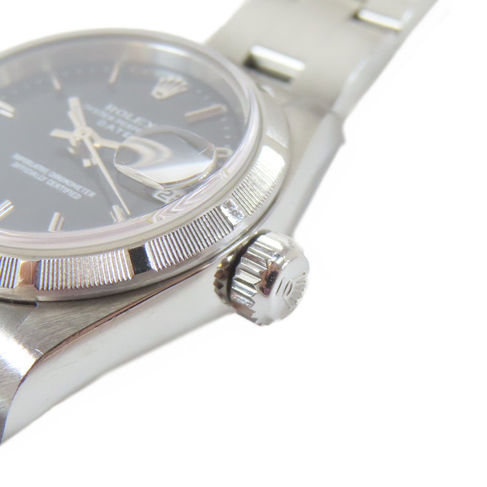 ROLEX Oyster Perpetual 26mm不鏽鋼手錶自動機芯黑色/黑色