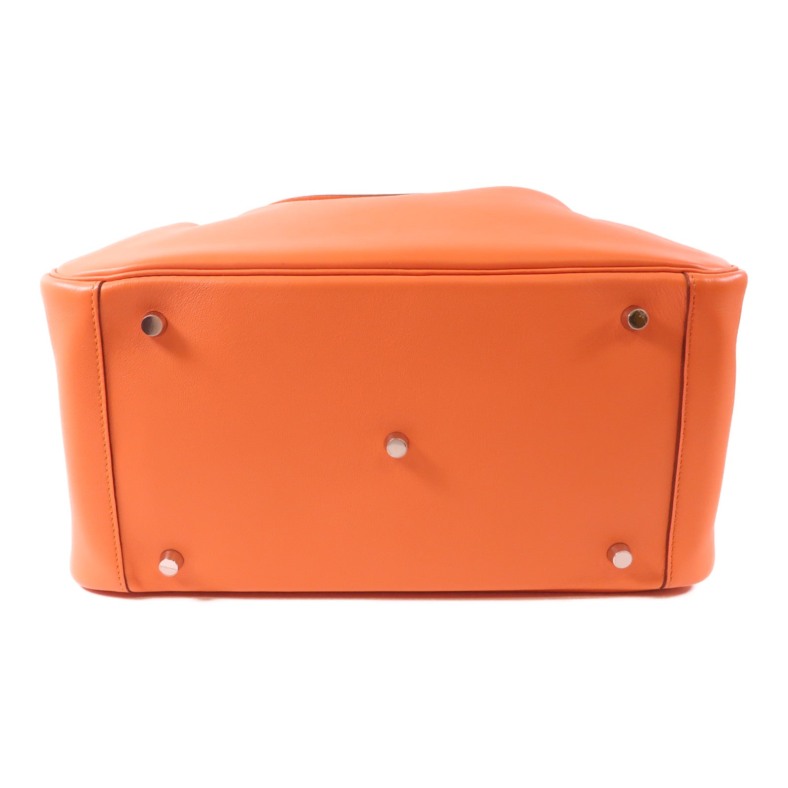 HERMES Swift皮革Lindy 34銀扣手挽肩背兩用袋Crevette