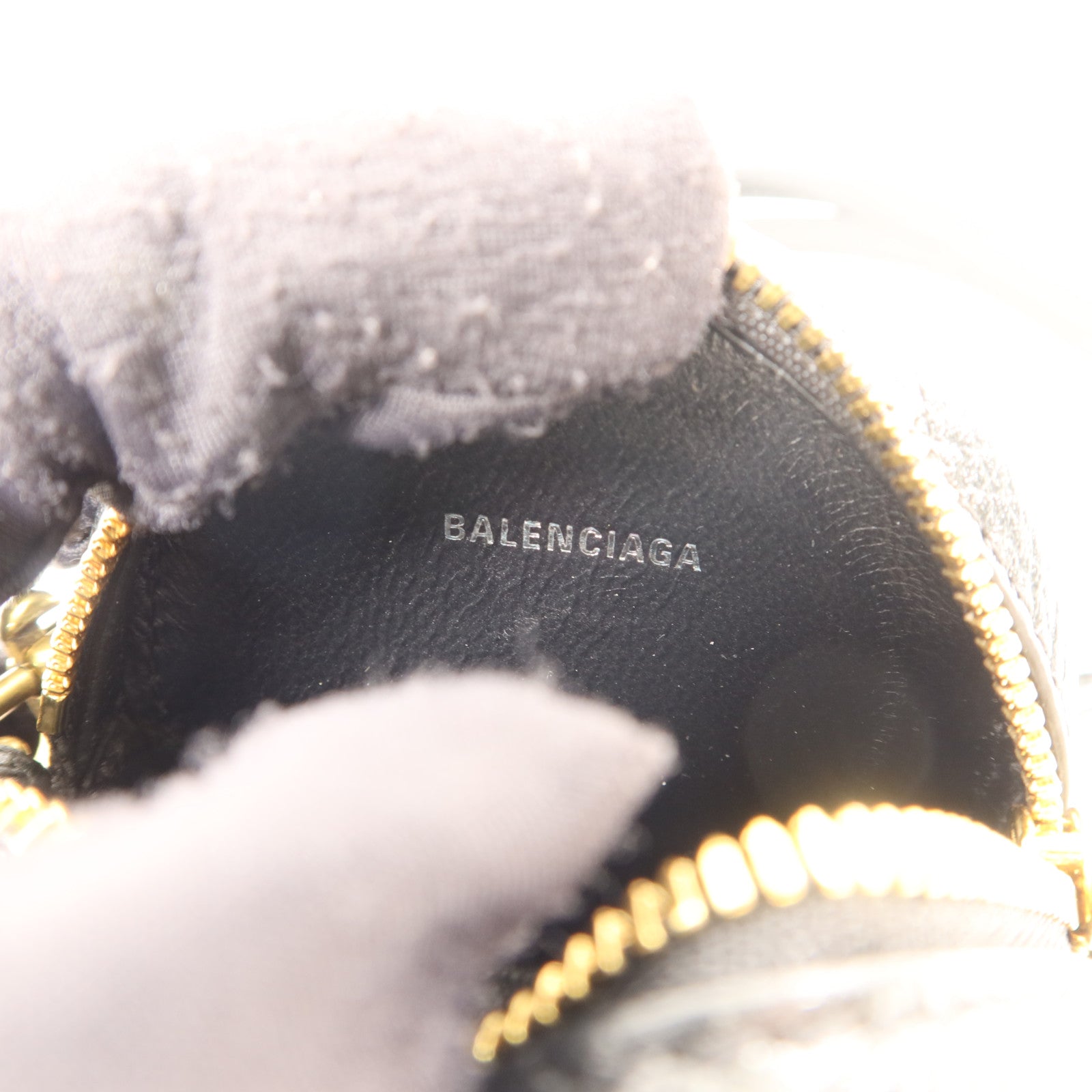 BALENCIAGA 牛皮皮革Coin Case零錢包