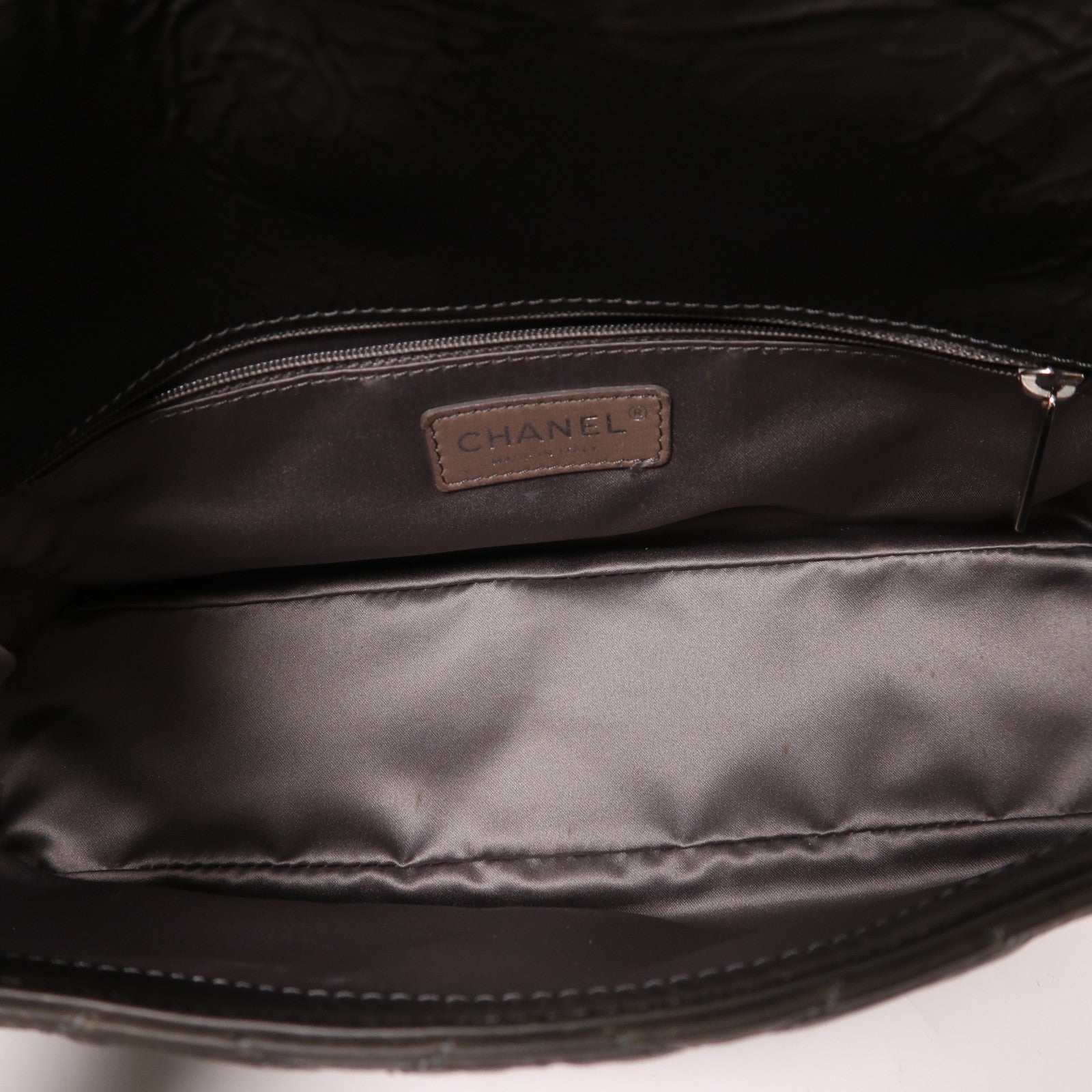 CHANEL 【激減優惠】PVC Shoulder Bag銀扣鏈帶肩背袋