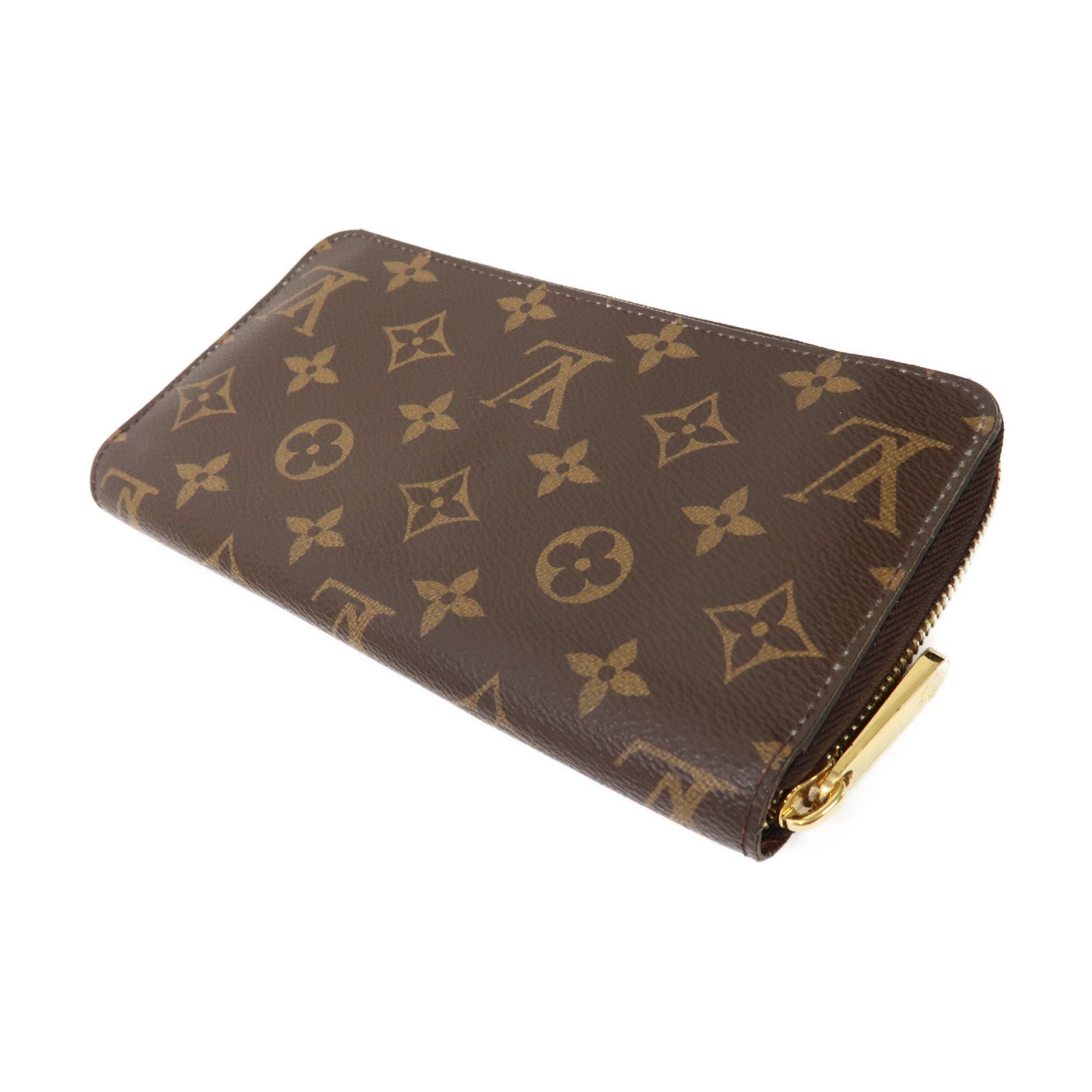 LOUIS VUITTON Monogram Zippy Wallet金扣長錢包啡色