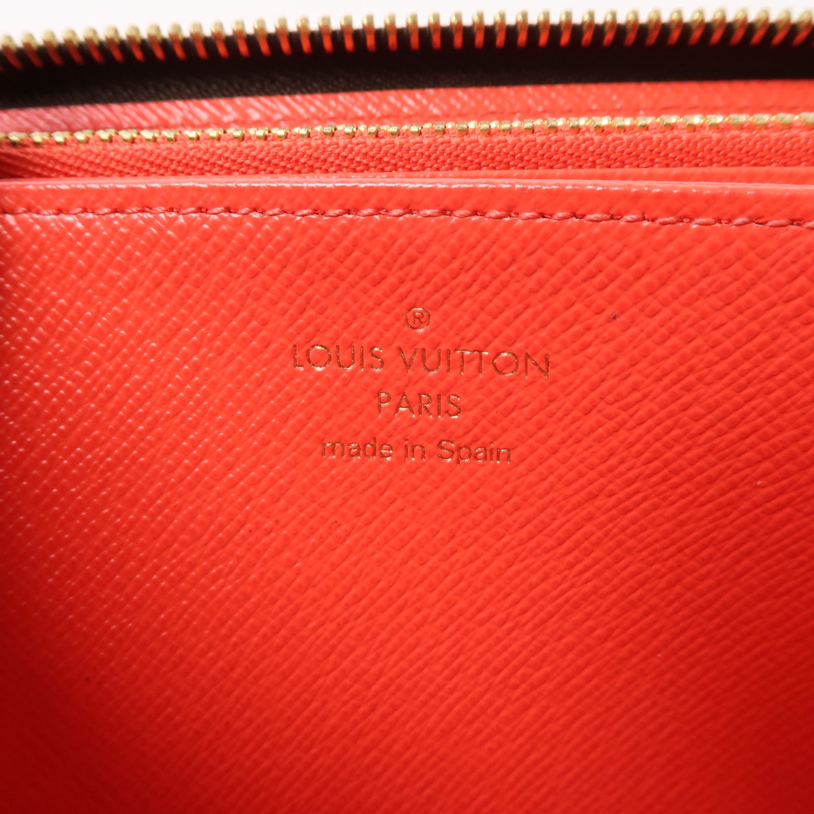 LOUIS VUITTON Monogram Zippy Wallet金扣長錢包棕色