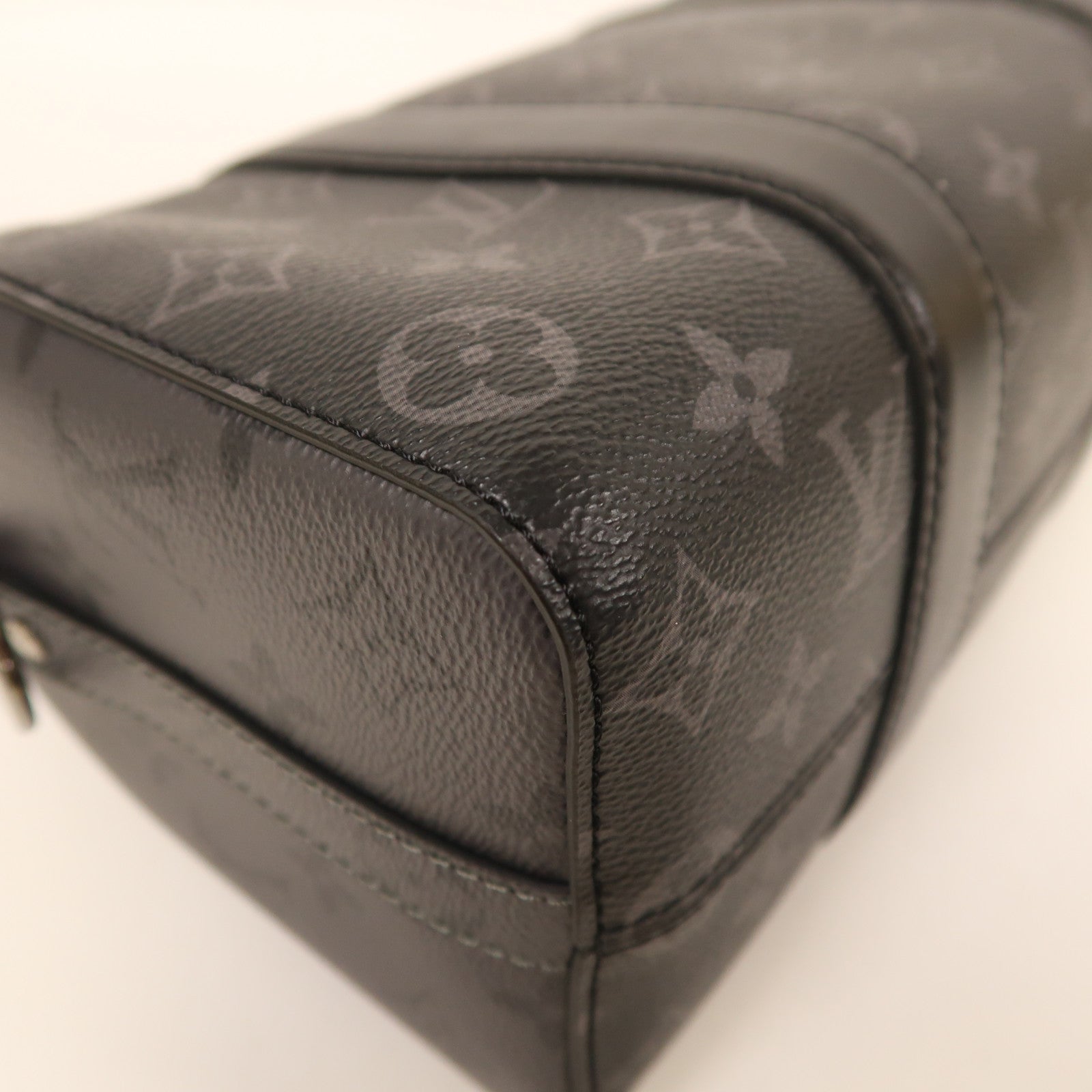 LOUIS VUITTON Monogram Eclipse City Keepall肩背袋黑色/灰色