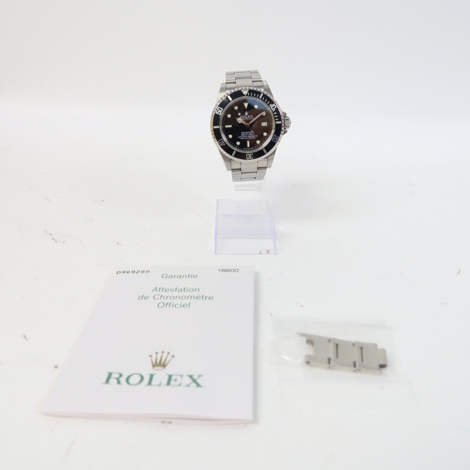 ROLEX Sea-Dweller 4000不鏽鋼手錶自動機芯黑色