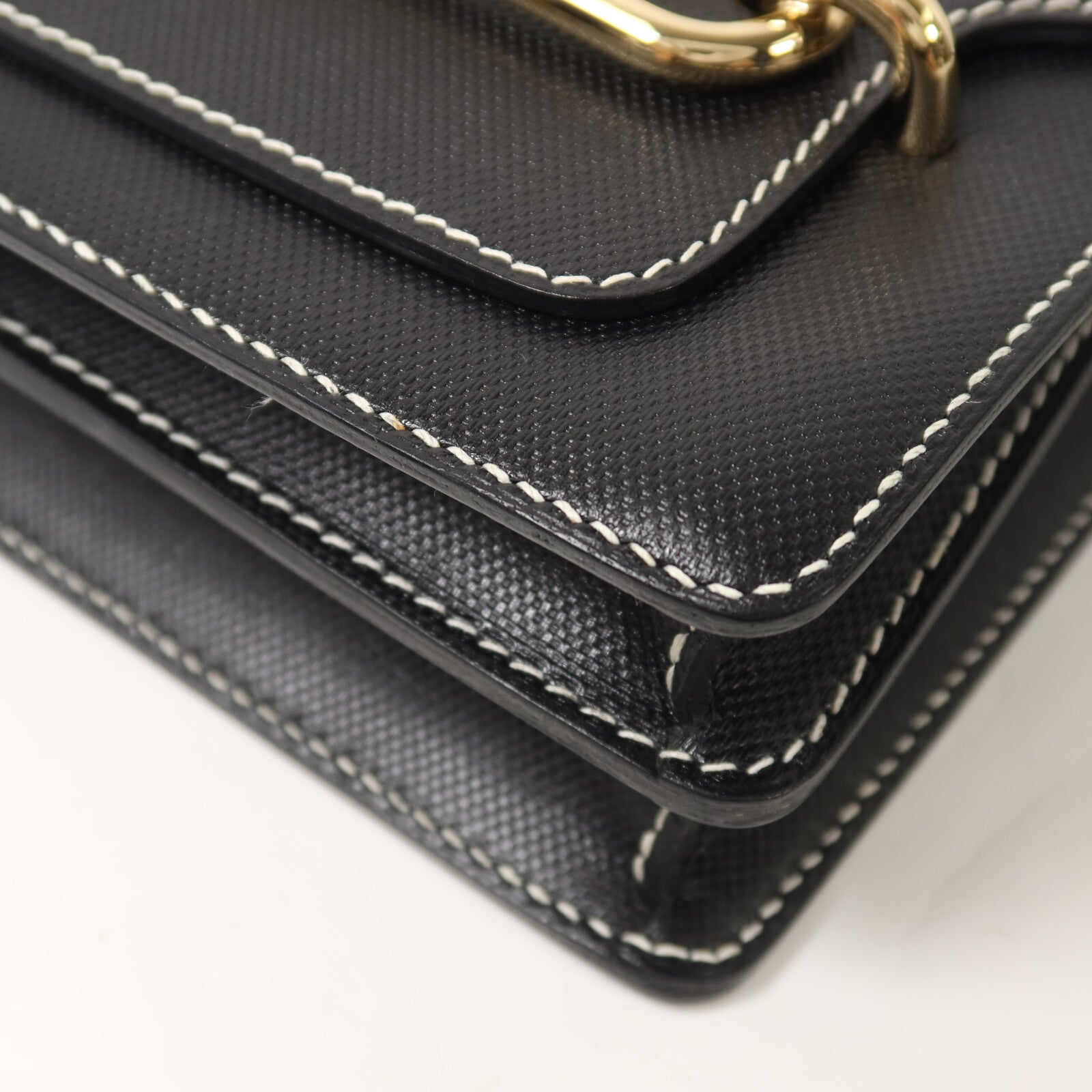 HERMES Grain d'H皮革Roulis 23肩背袋Noir