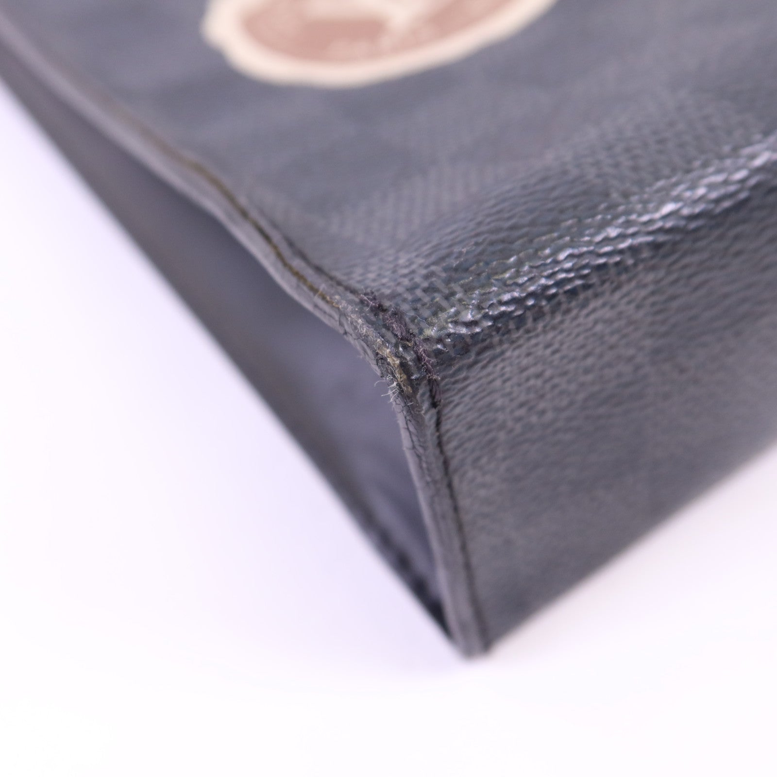 LOUIS VUITTON Damier Graphite Pochette Voyage MM銀扣手拿包