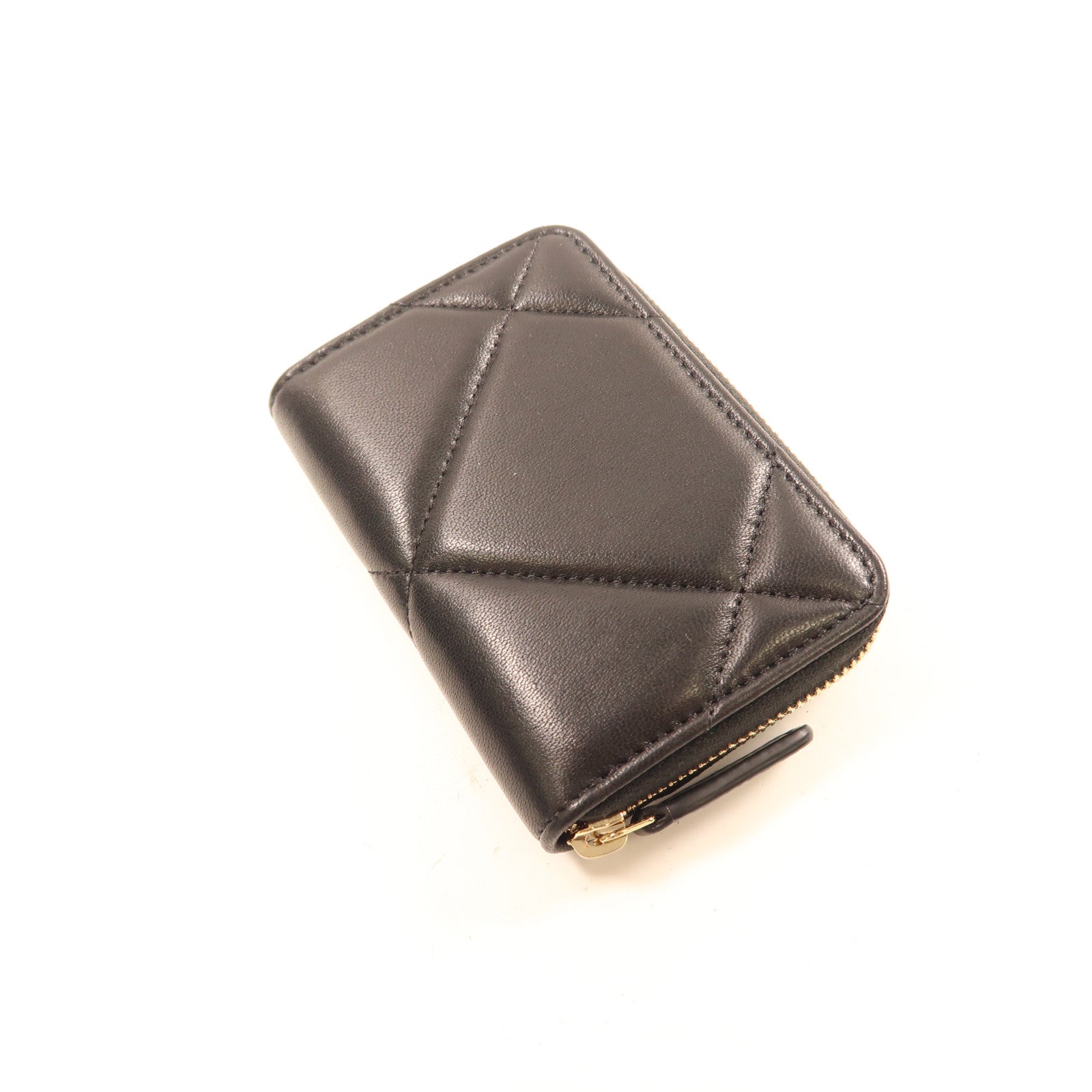 CHANEL 羊皮皮革Chanel 19 Card Case金扣卡片套