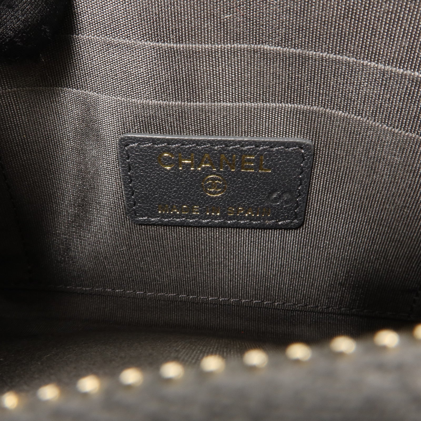 CHANEL 牛皮皮革Flat Long Wallet金扣長錢包