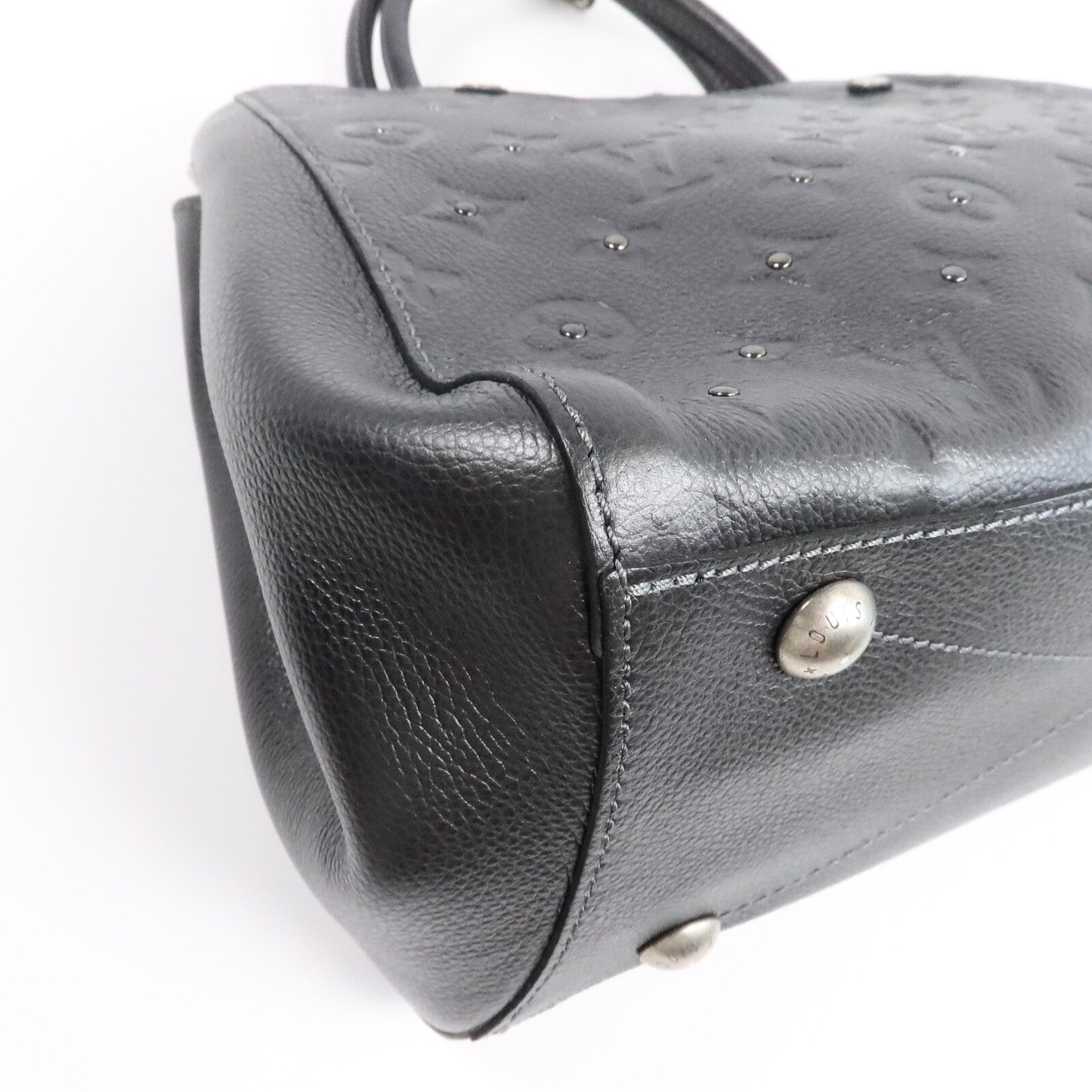 LOUIS VUITTON Monogram Empreinte Montaigne BB手挽肩背兩用袋