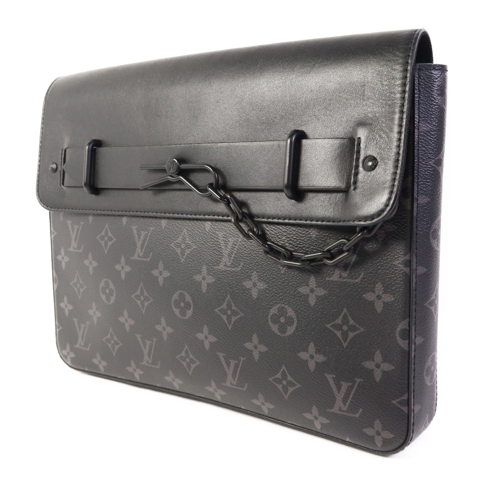 LOUIS VUITTON Monogram Eclipse Pochette Steamer手拿包