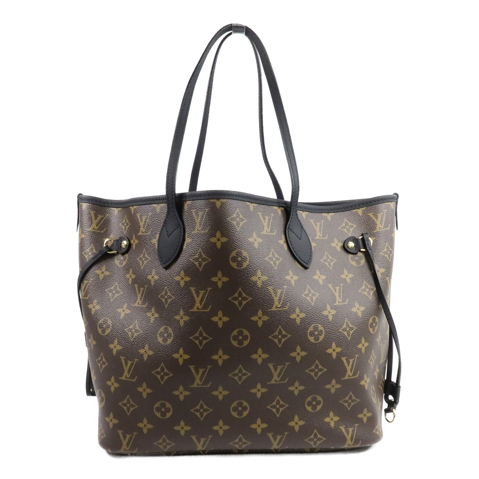 LOUIS VUITTON Monogram/牛皮皮革Neverfull Inside Out MM手挽袋