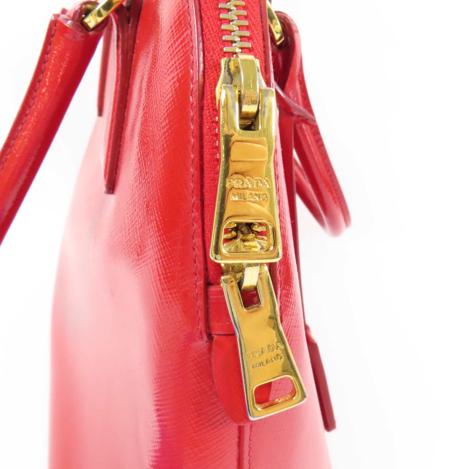 PRADA 牛皮皮革2 Way Shoulder金扣手挽肩背兩用袋