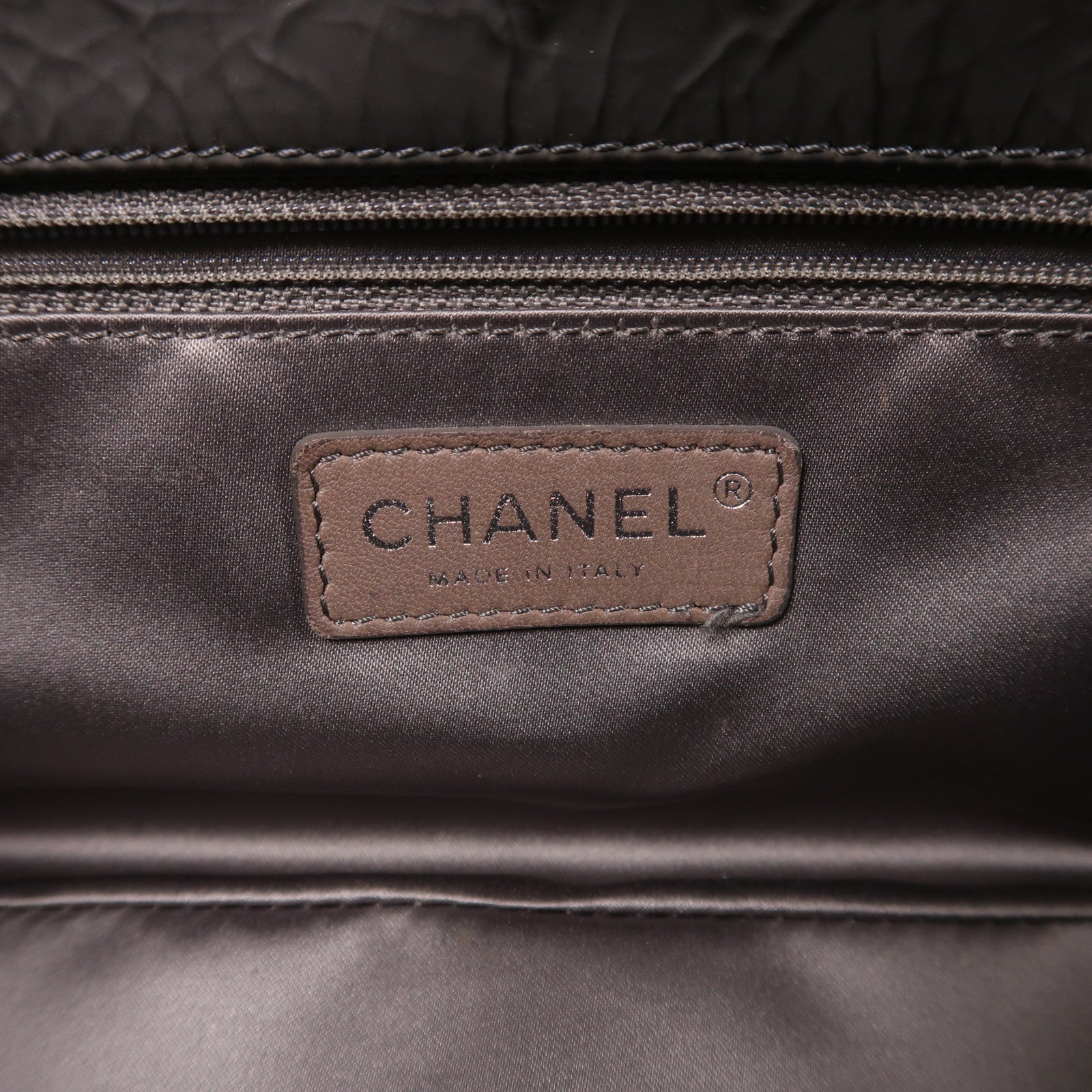 CHANEL 【激減優惠】PVC Shoulder Bag銀扣鏈帶肩背袋