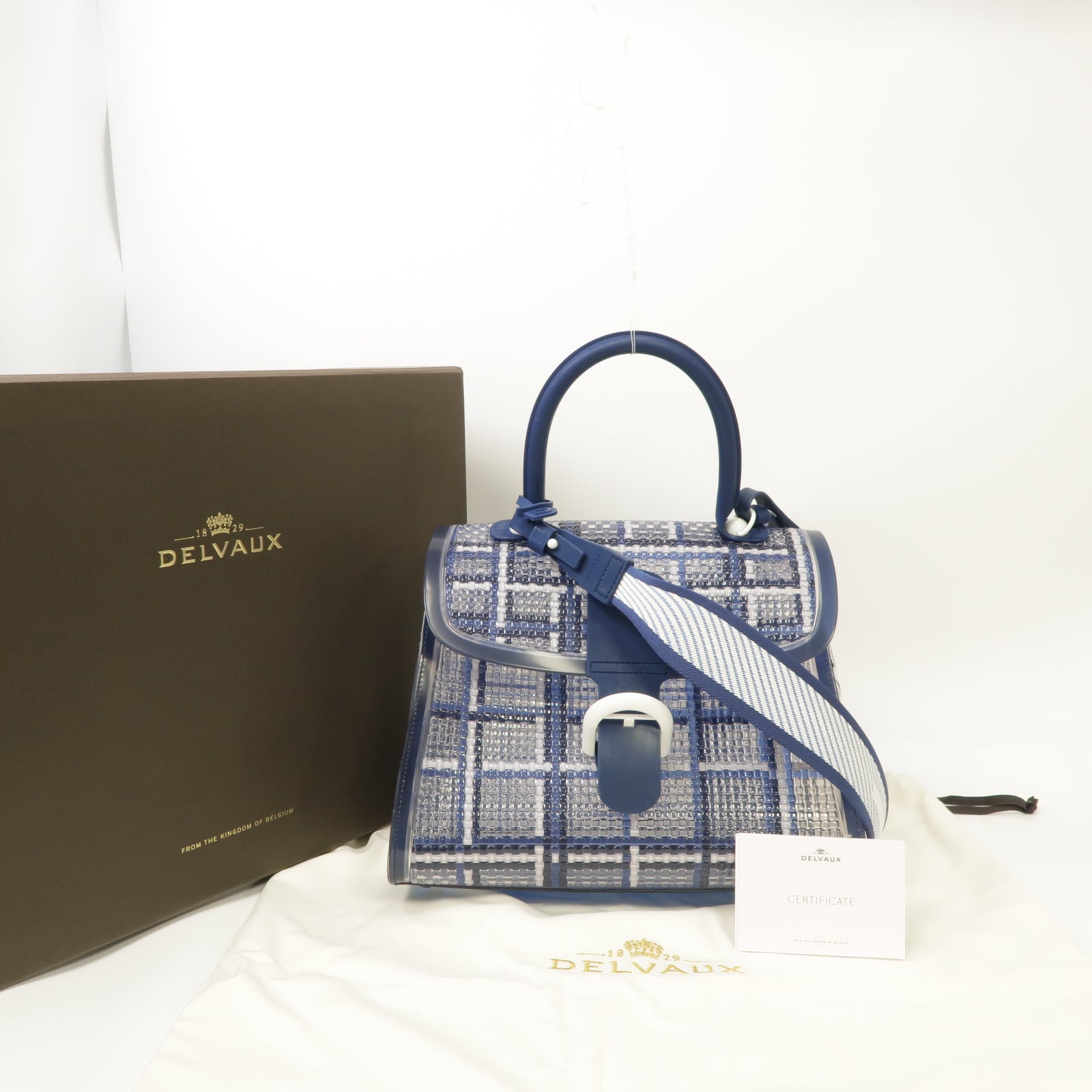 SELECTION 【激減優惠】PVC Brillant MM 2 Way Shoulder Bag手挽肩背兩用袋藍色