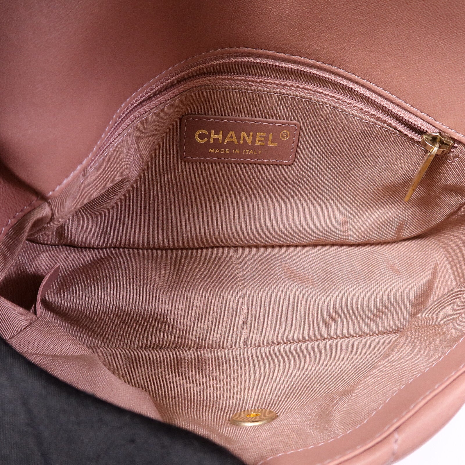 CHANEL 羊皮皮革Chain shoulder鏈帶肩背袋