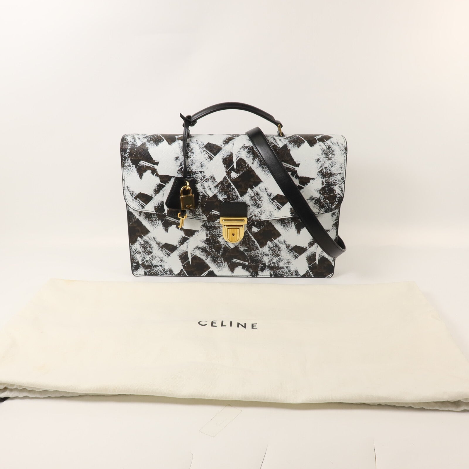 CELINE 牛皮皮革Cartable Briefcase手挽肩背兩用袋