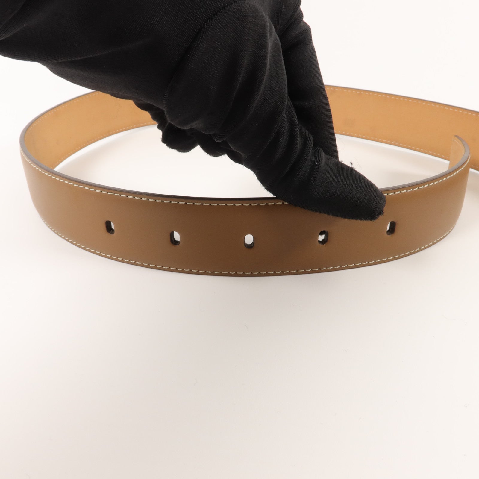 CARTIER 牛皮皮革Santos de Cartier Belt 105cm皮帶