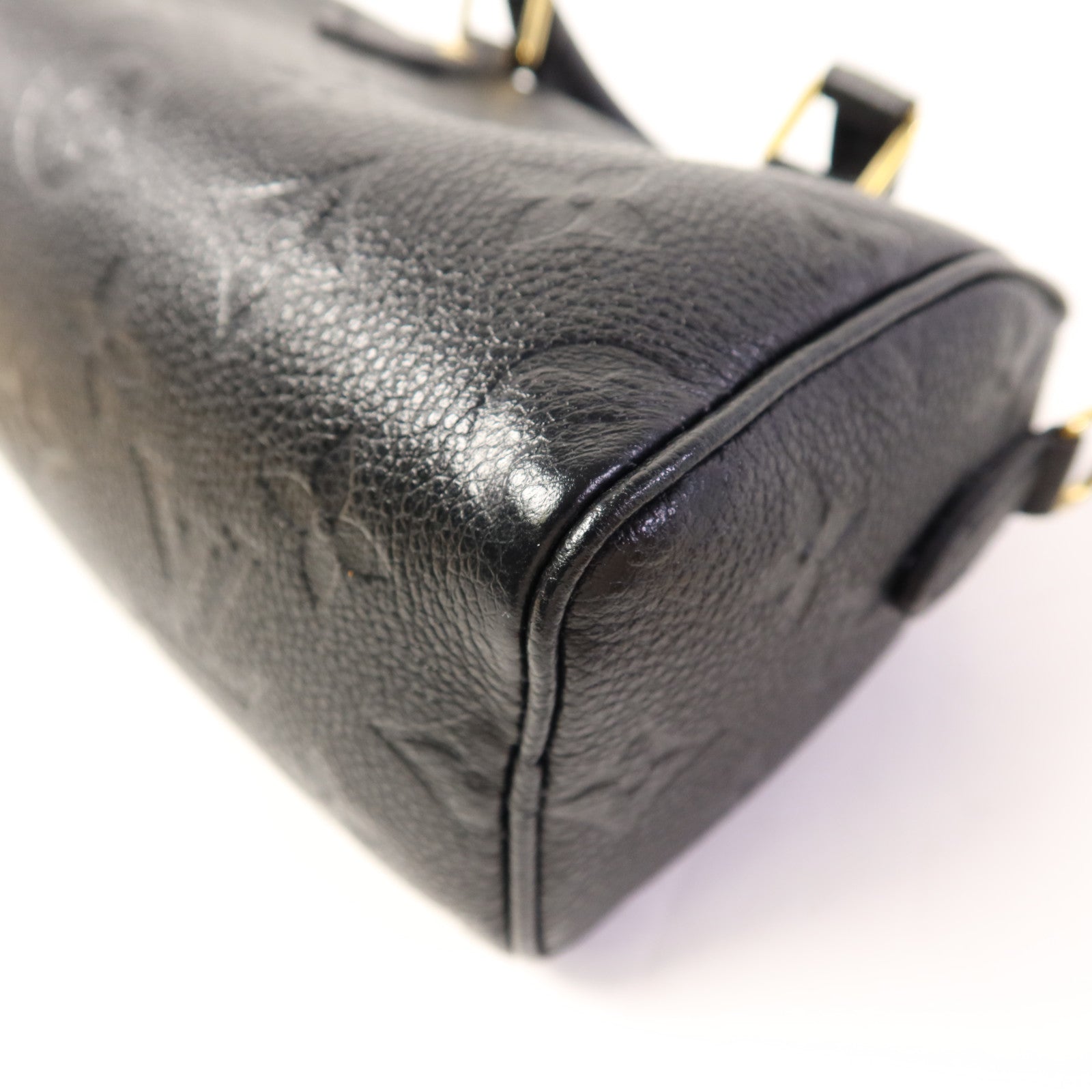 LOUIS VUITTON Monogram Empreinte Nano Speedy金扣手挽肩背兩用袋