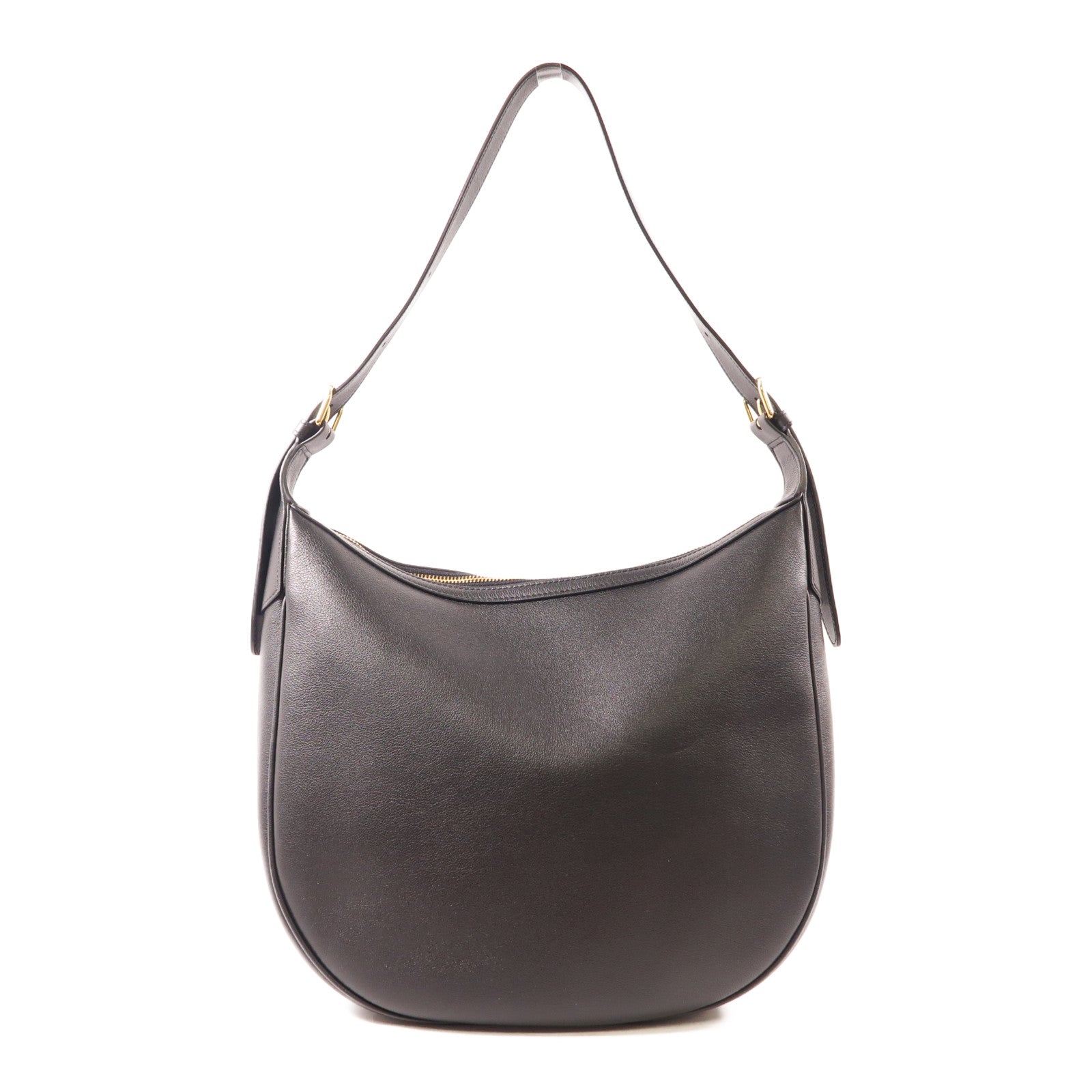 CELINE 牛皮皮革Heloise Bag金扣肩背袋黑色