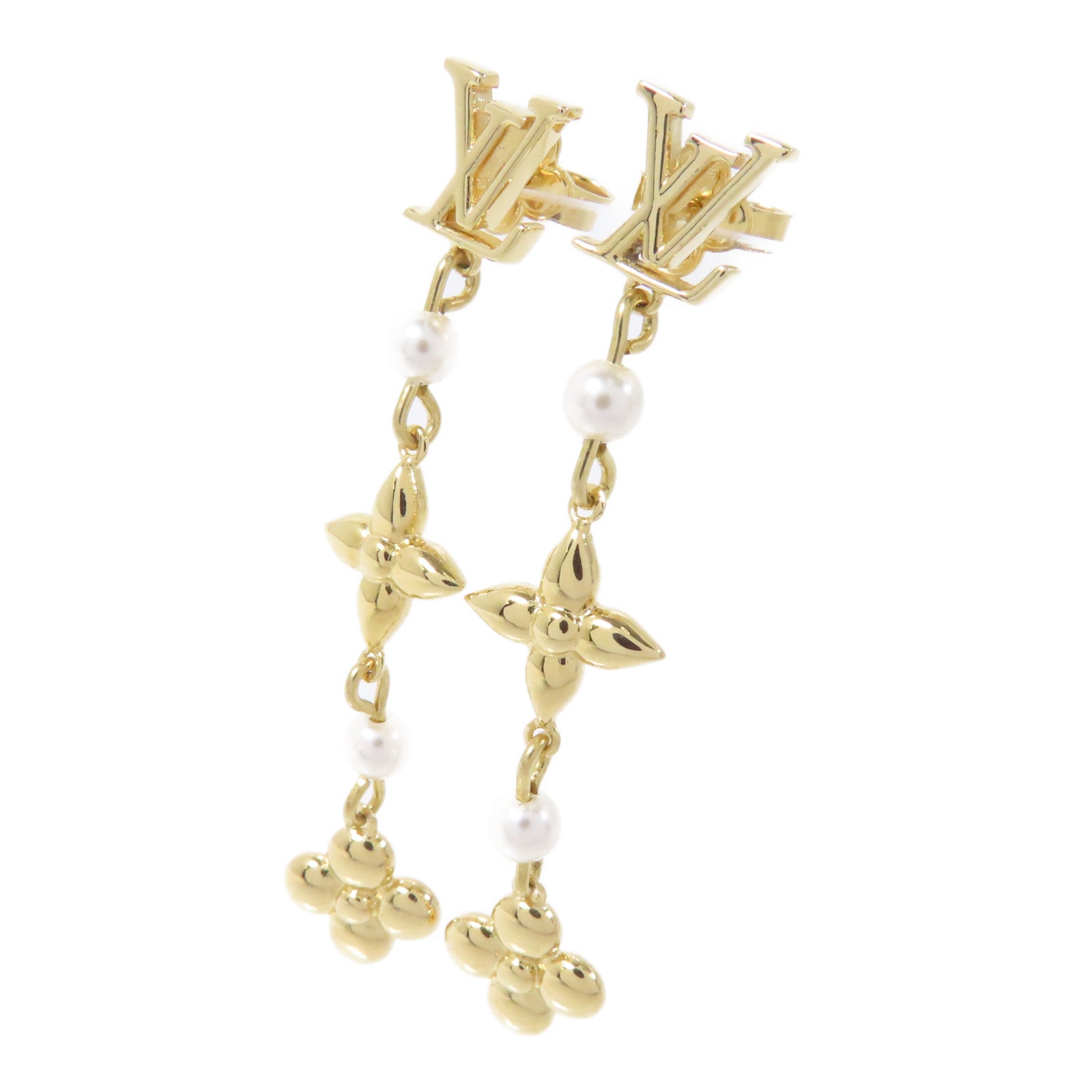LOUIS VUITTON 金屬Louisa Earrings耳環金色