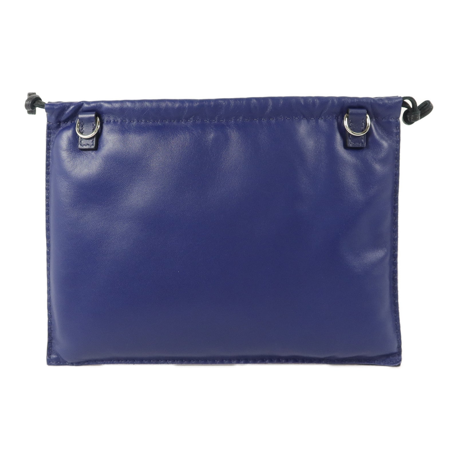 HERMES Milo/Swift皮革Pilo Pouch手拿包Bleu Encre