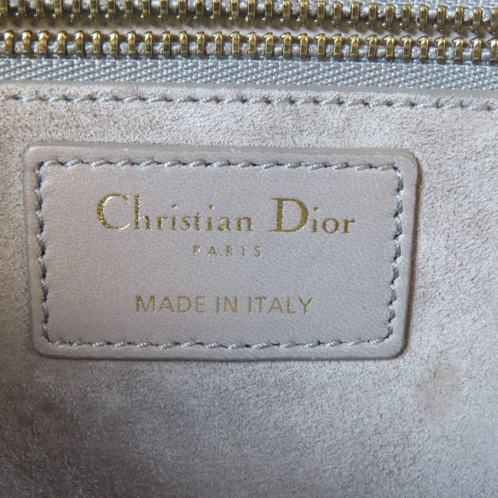 Dior 【激減優惠】牛皮皮革Shoulder Bag金扣肩背袋灰色