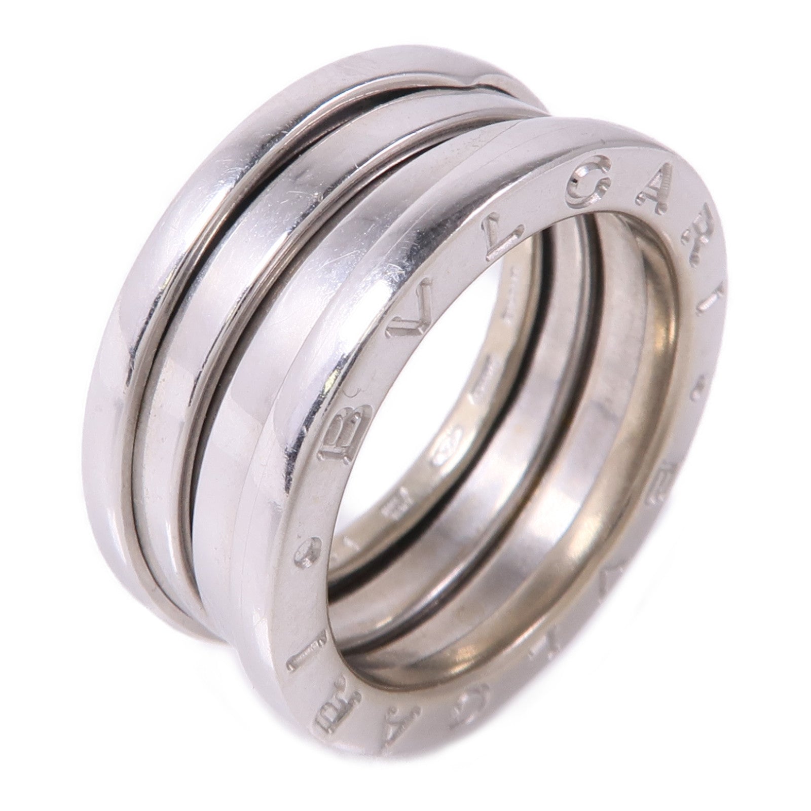 BVLGARI 18K白金B-zero1 Ring戒指BLV#51/US#5.5
