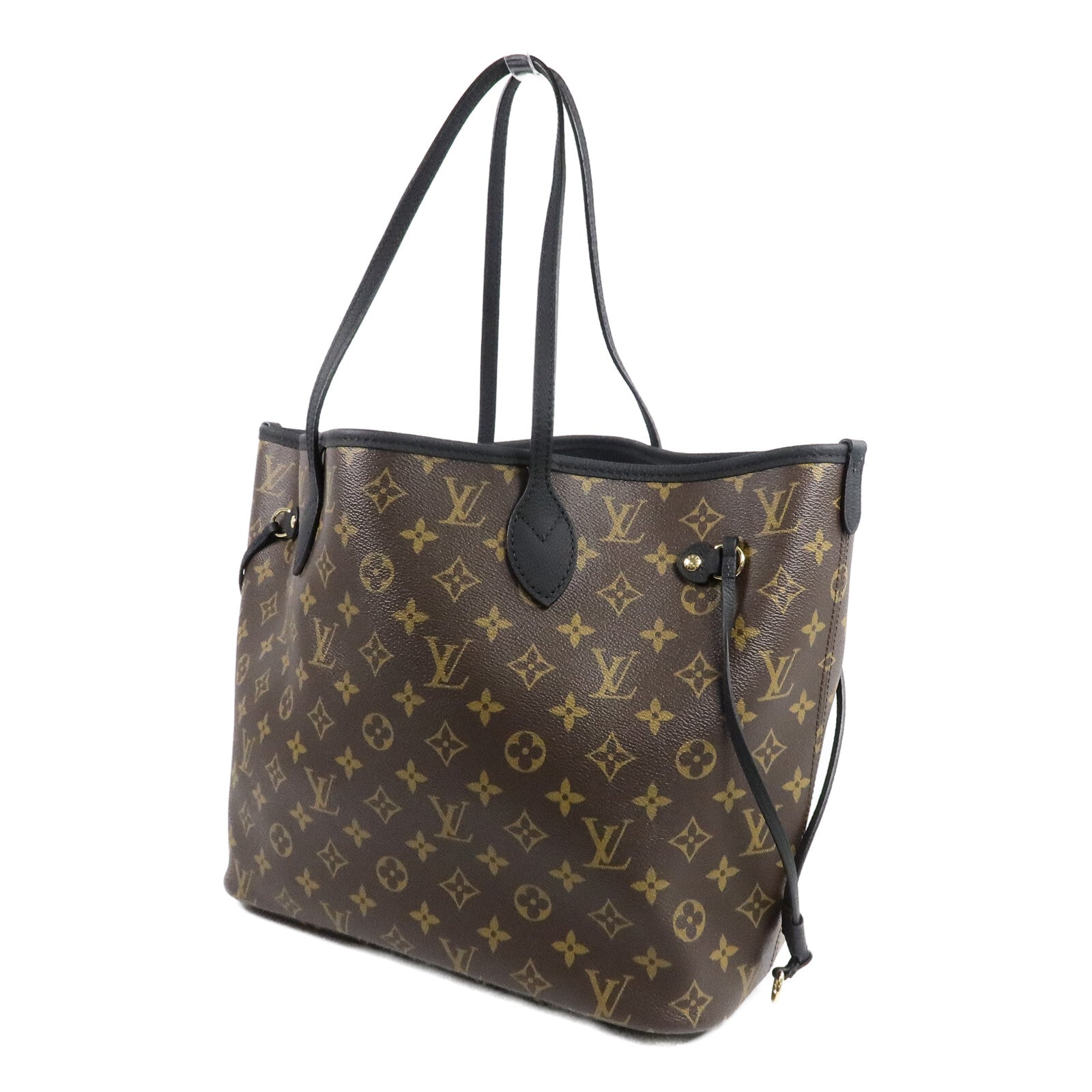 LOUIS VUITTON Monogram/牛皮皮革Neverfull Inside Out MM手挽袋
