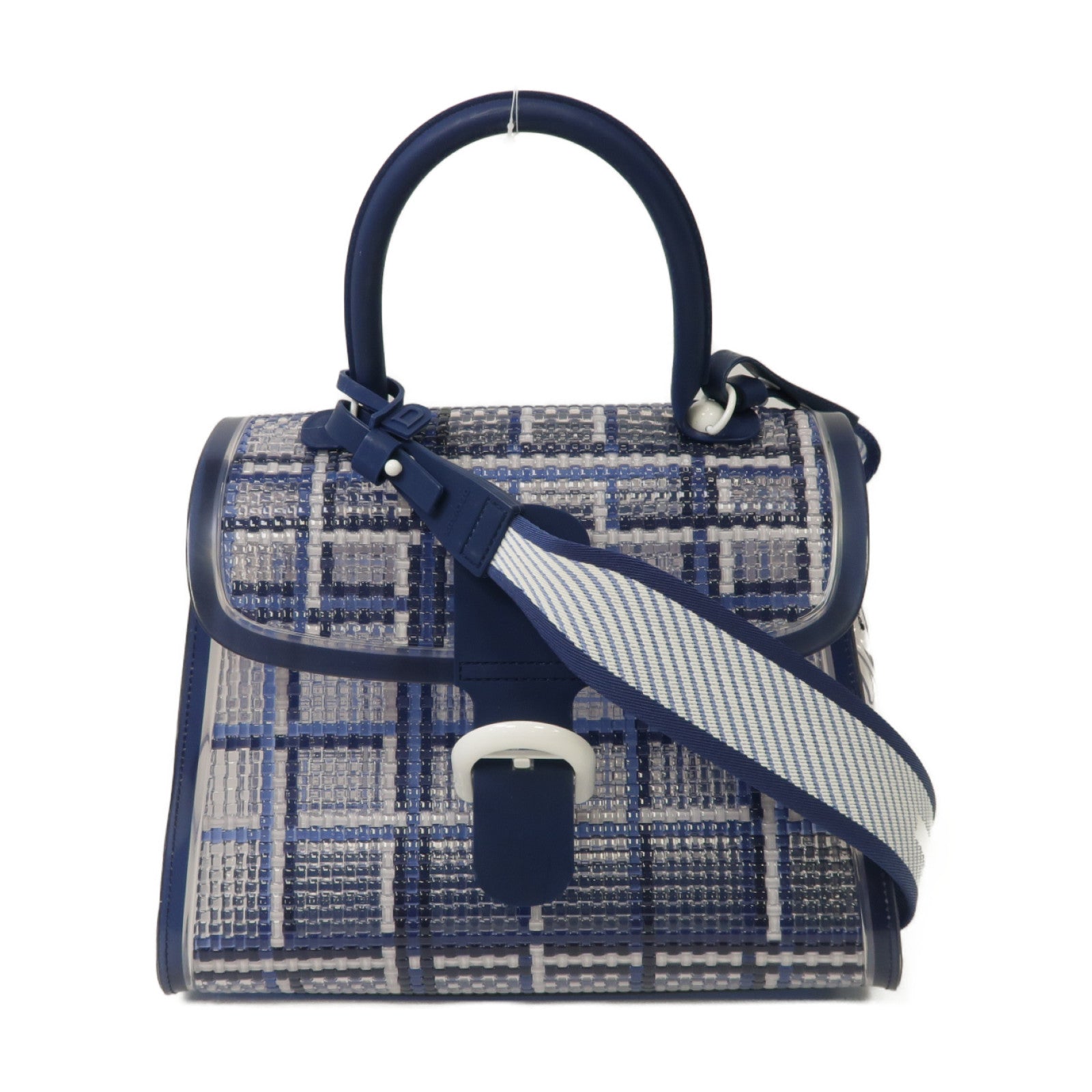 SELECTION 【激減優惠】PVC Brillant MM 2 Way Shoulder Bag手挽肩背兩用袋藍色