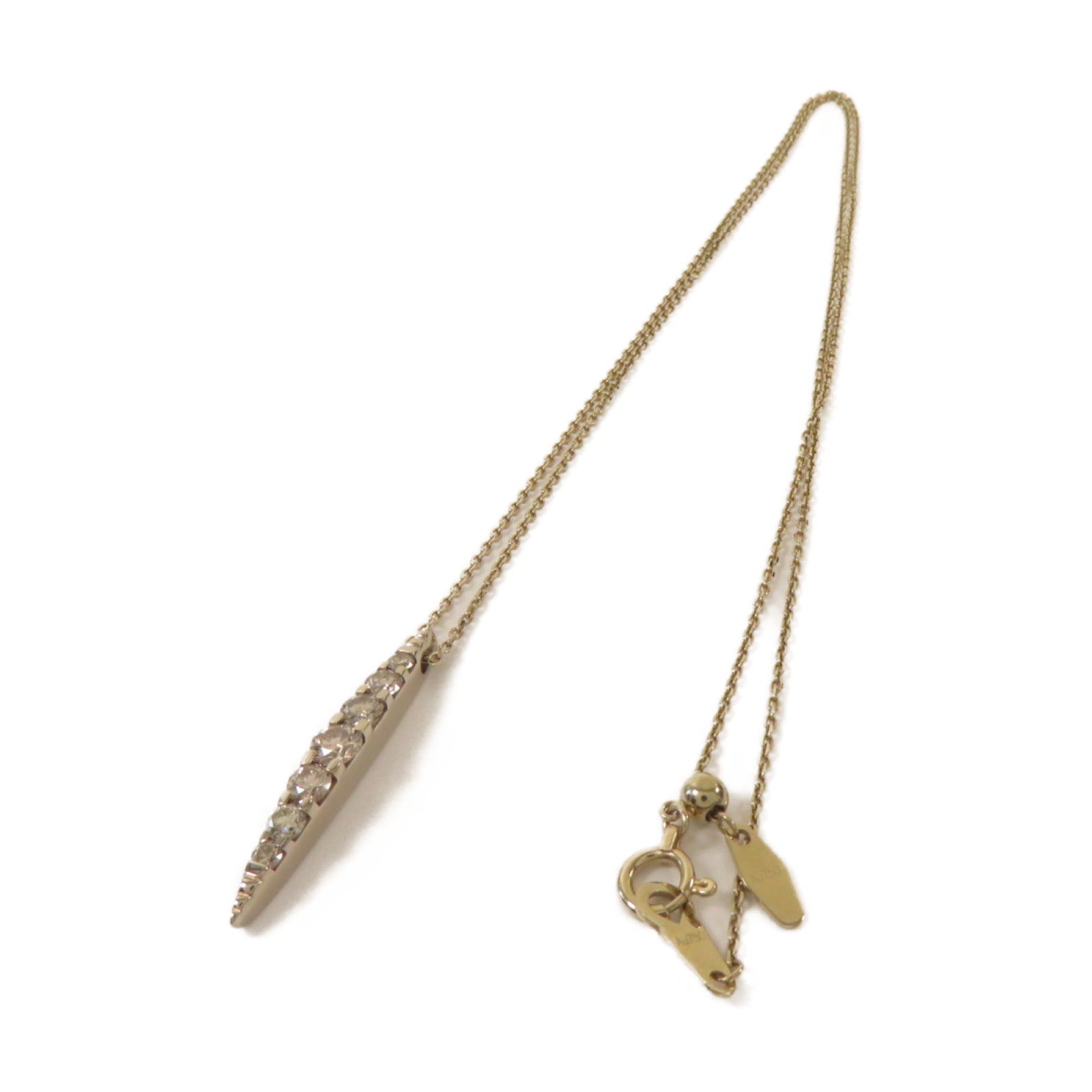 JEWELRY **【激減優惠】18K黃金Necklace 0.12ct鑽石項鏈
