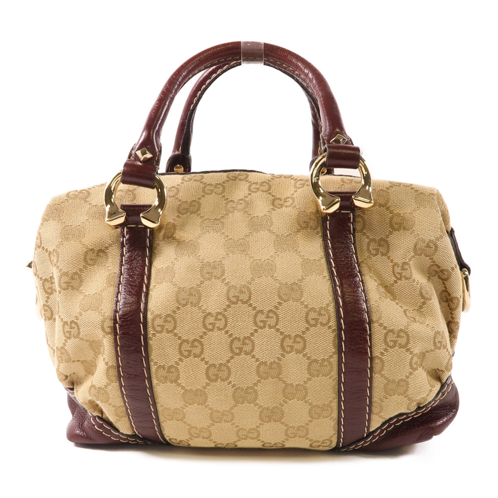 GUCCI GG GHW Handbag 189893 Canvas Brown