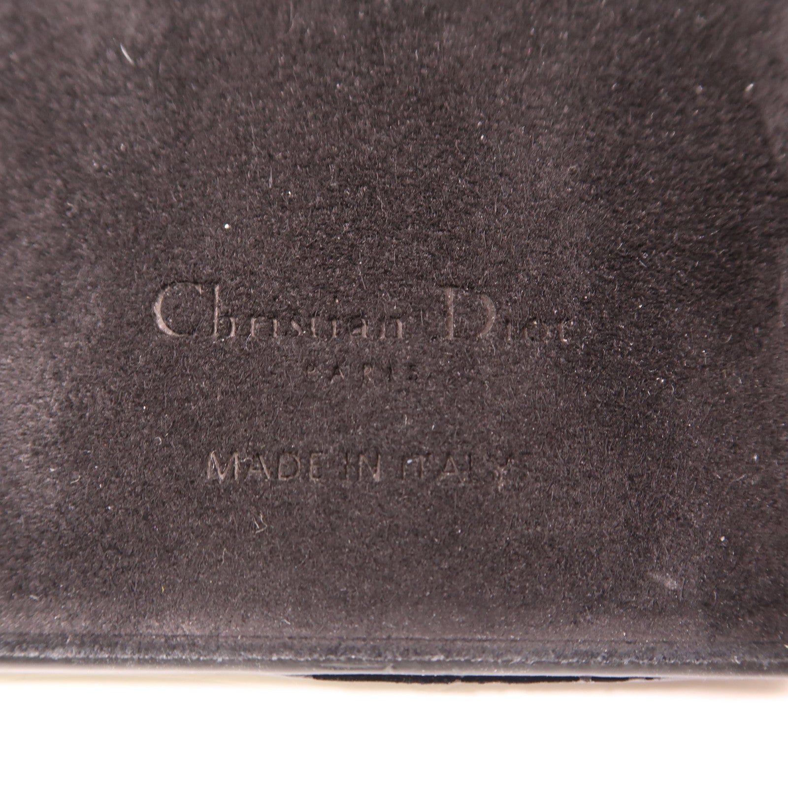Dior CD GHW iphone 10 Case Lambskin Leather Black