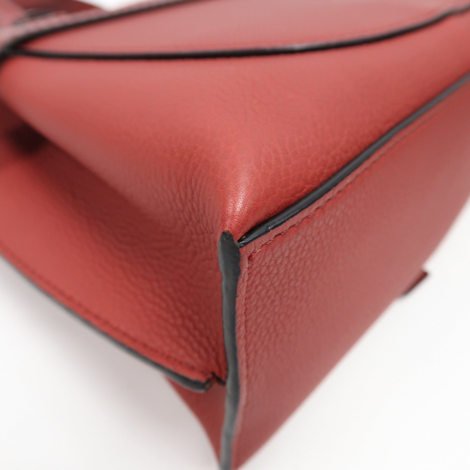 LOEWE 【激減優惠】牛皮皮革Gate Tote Bag金扣手挽肩背兩用袋紅色