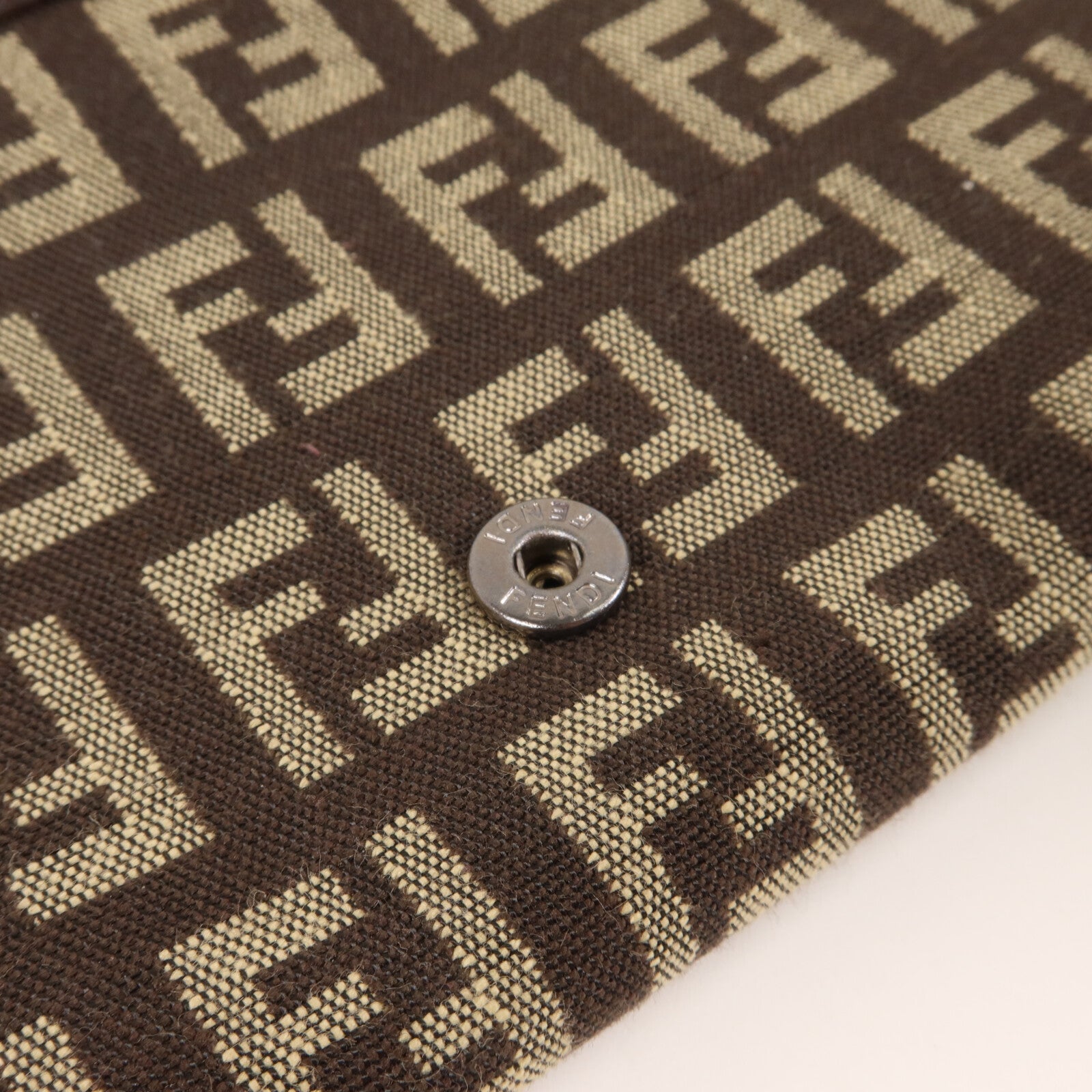 FENDI 帆布/皮革Zucca Long Wallet長錢包
