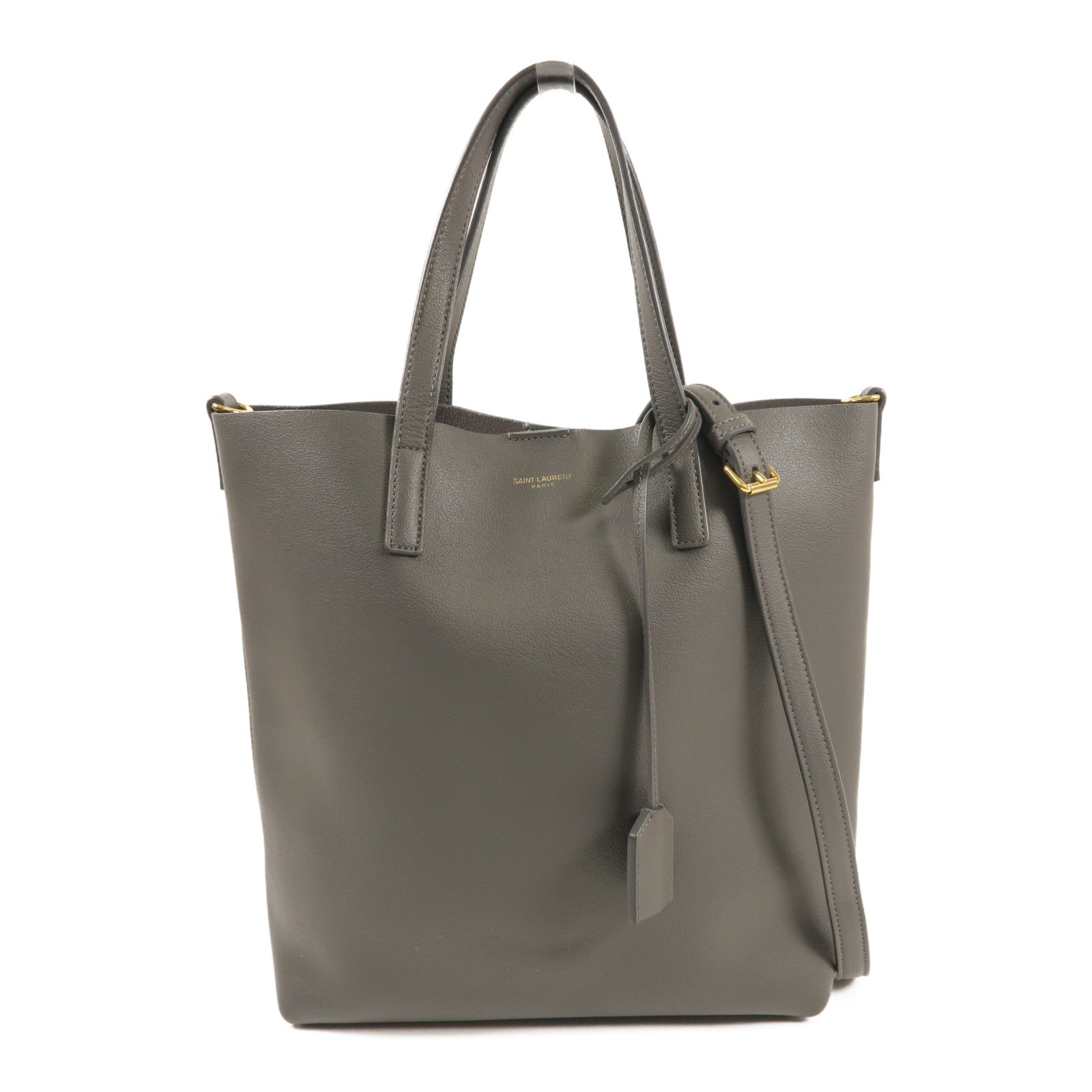 YVES SAINT LAURENT 牛皮皮革2Way Shoulder金扣手挽肩背兩用袋