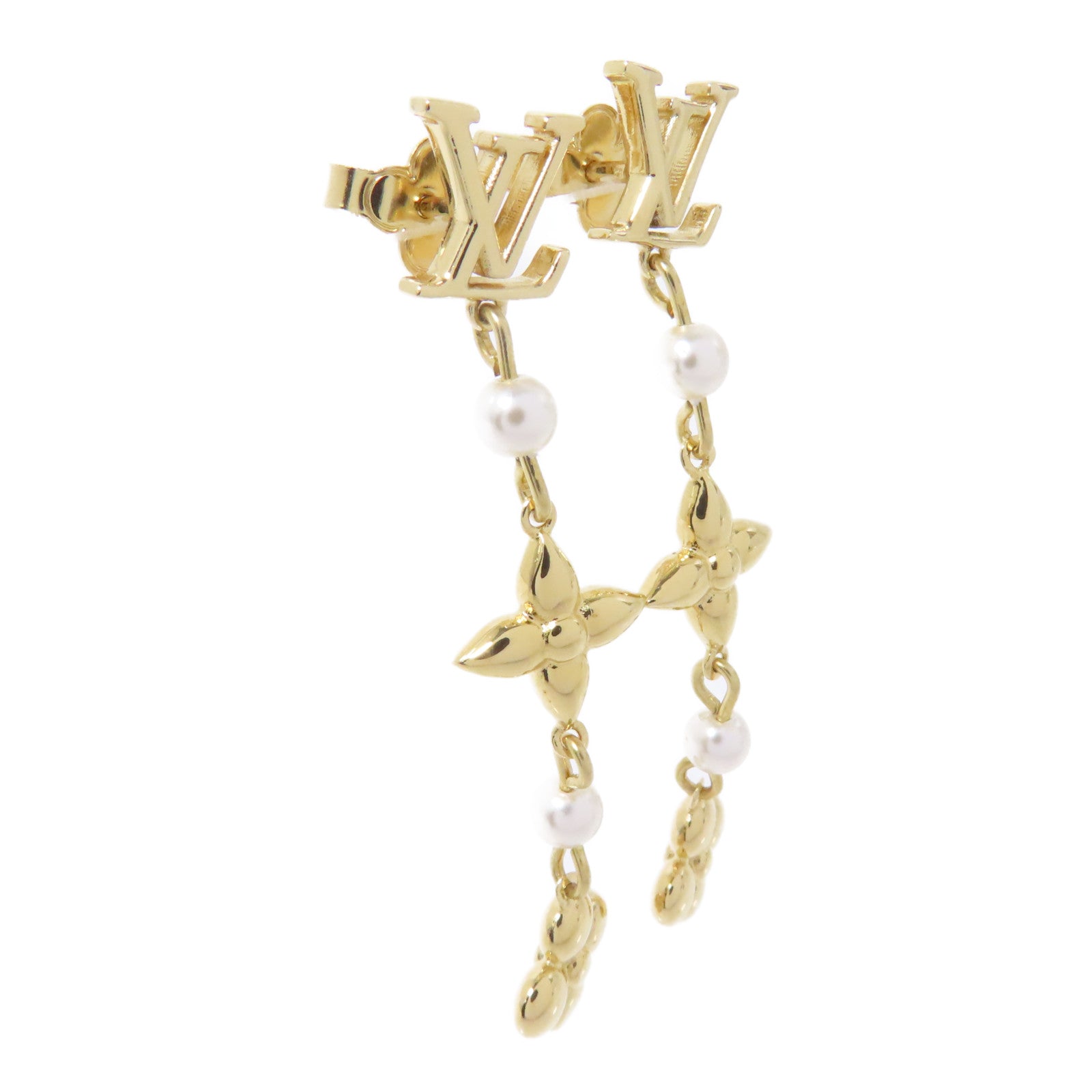 LOUIS VUITTON 金屬Louisa Earrings耳環金色