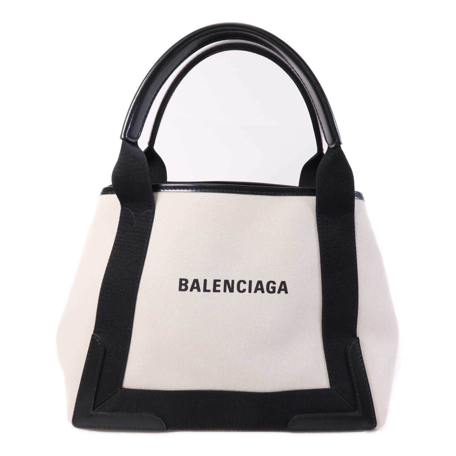 BALENCIAGA 【激減優惠】帆布Navy Cabas Small銀扣肩背袋