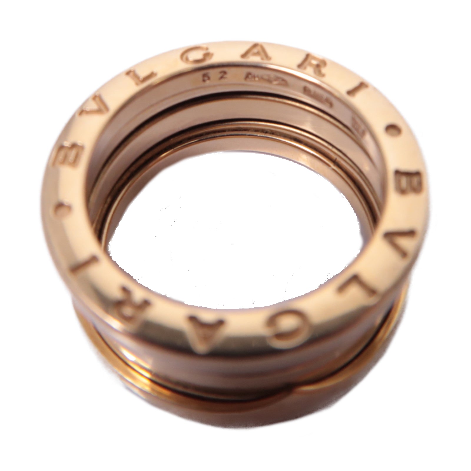 BVLGARI 【激減優惠】18K玫瑰金B.zero1戒指Bvlgari#52/US#6